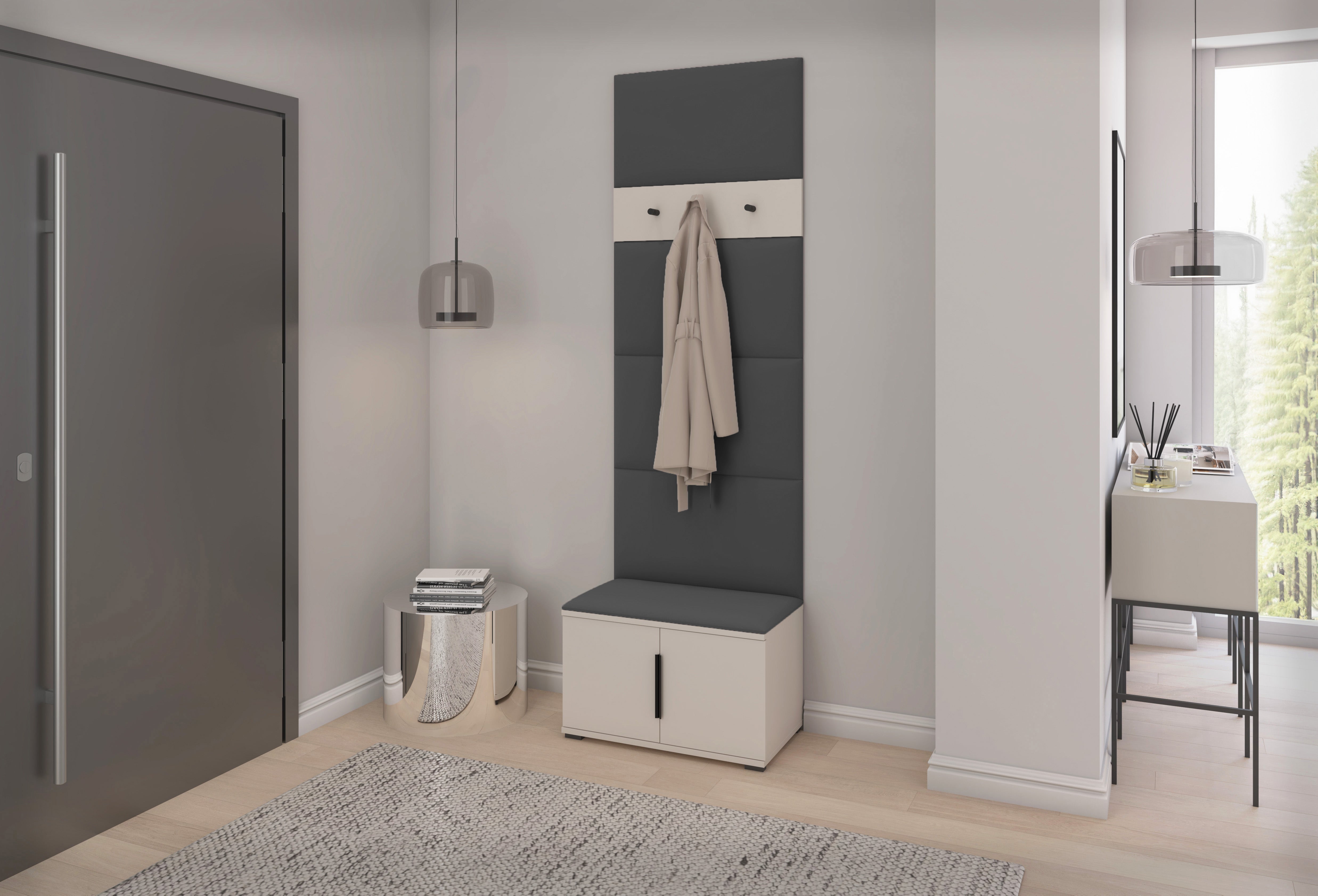PK Bianco 6 Hallway Wardrobe Set - Graphite