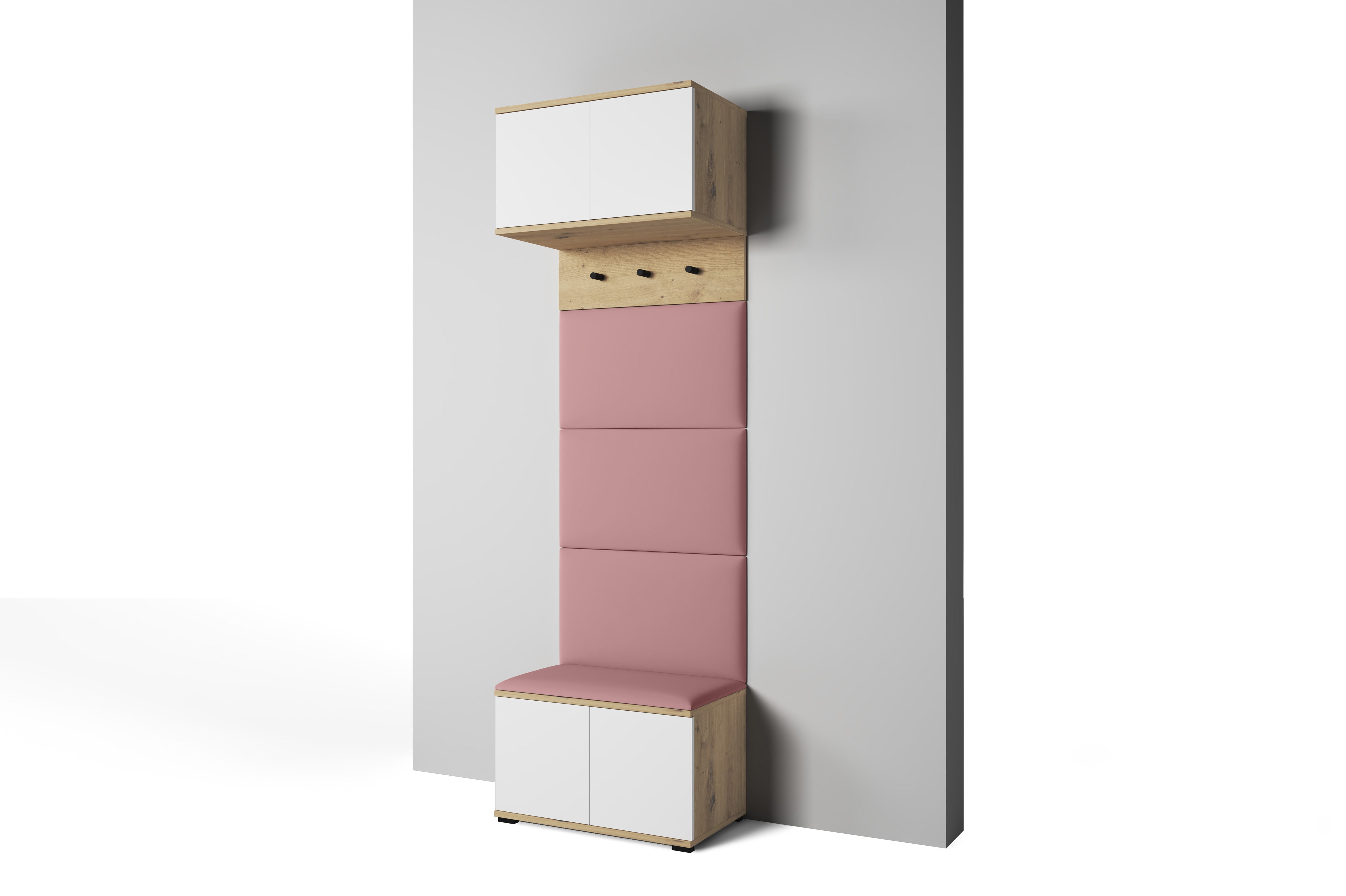 PK Sevilla 5 Hallway Wardrobe - Upholstered Panels in Various Colours