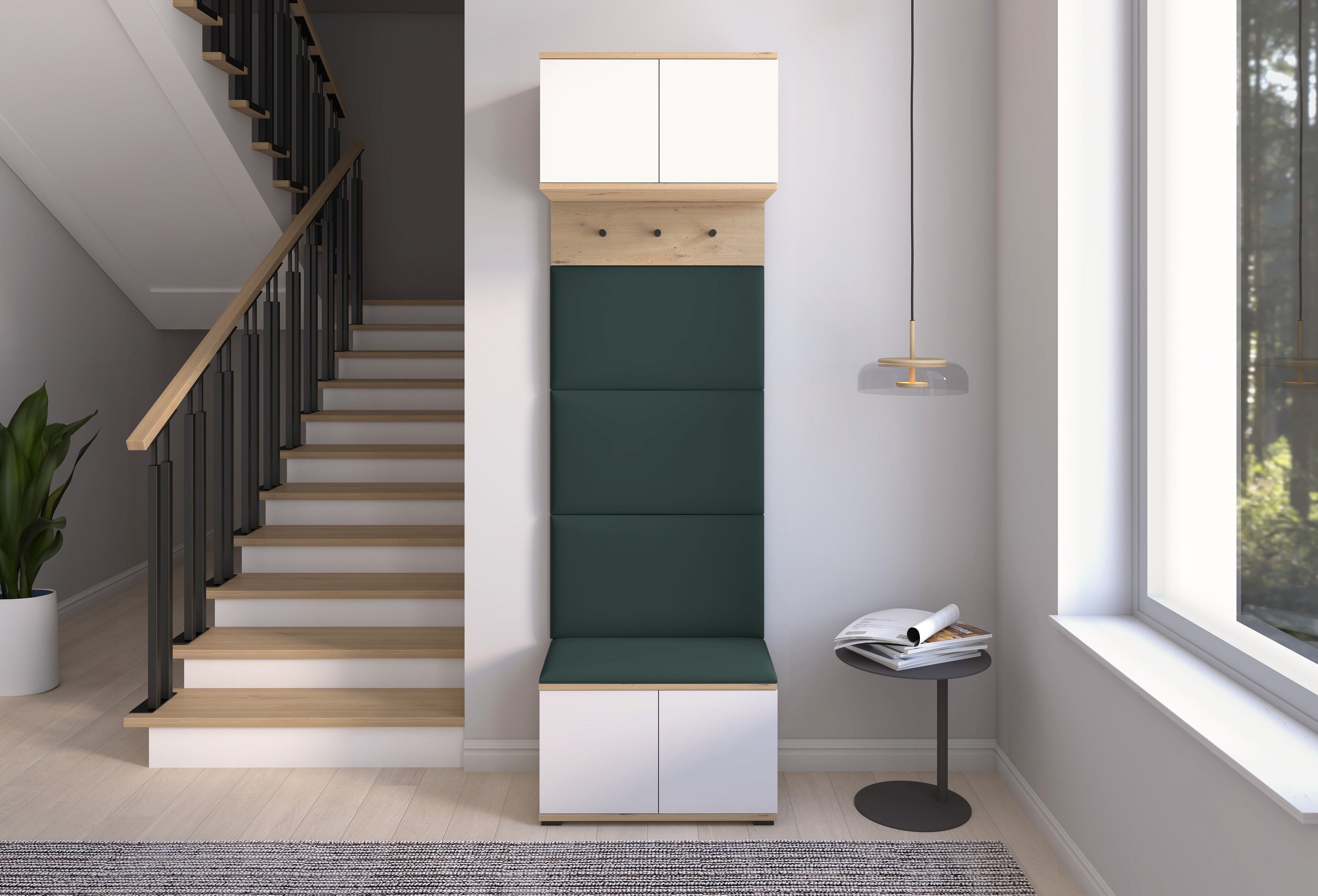 PK Sevilla 5 Hallway Wardrobe - Upholstered Panels in Various Colours