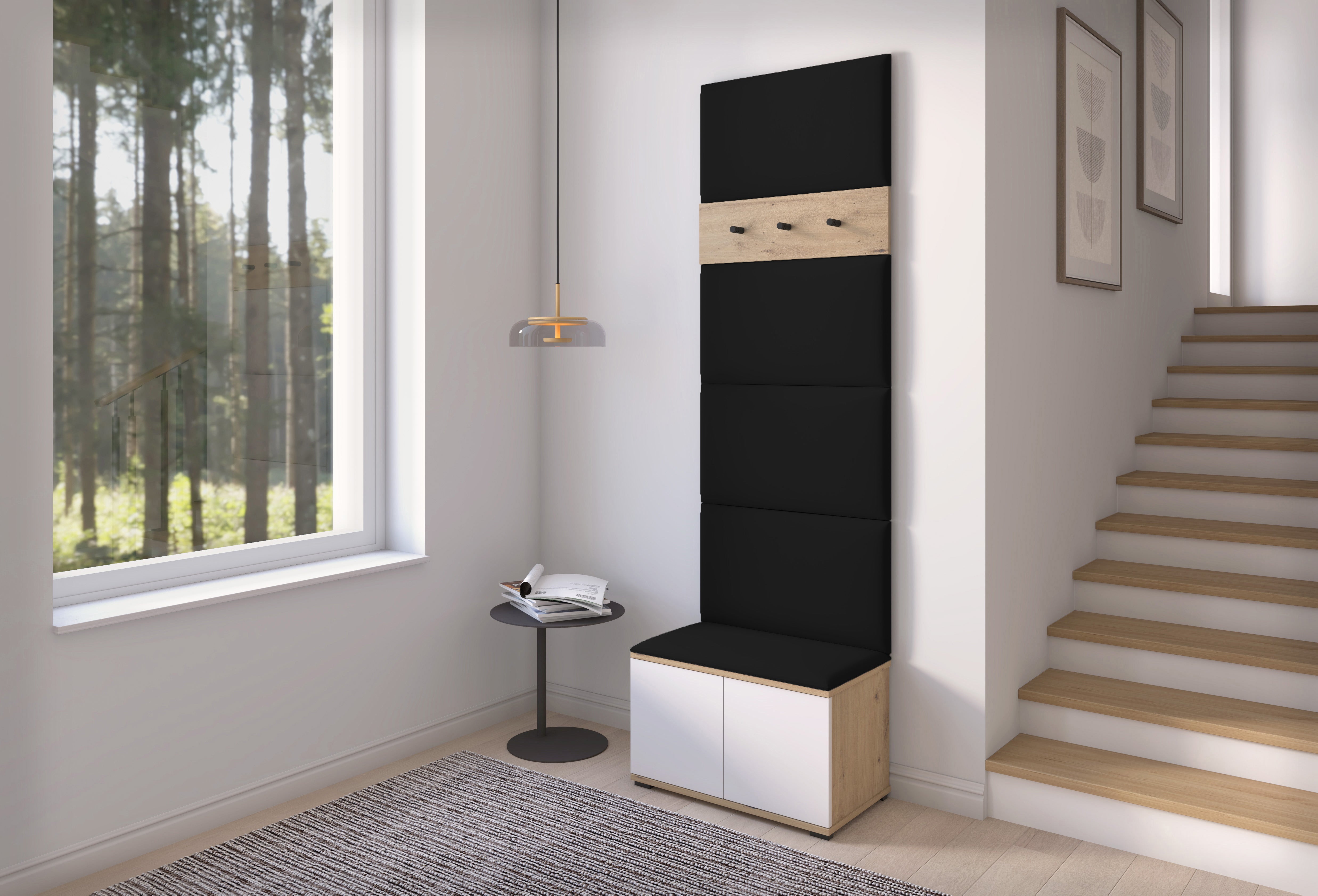 PK Sevilla 6 Hallway Wardrobe - Upholstered Panels in Various Colours