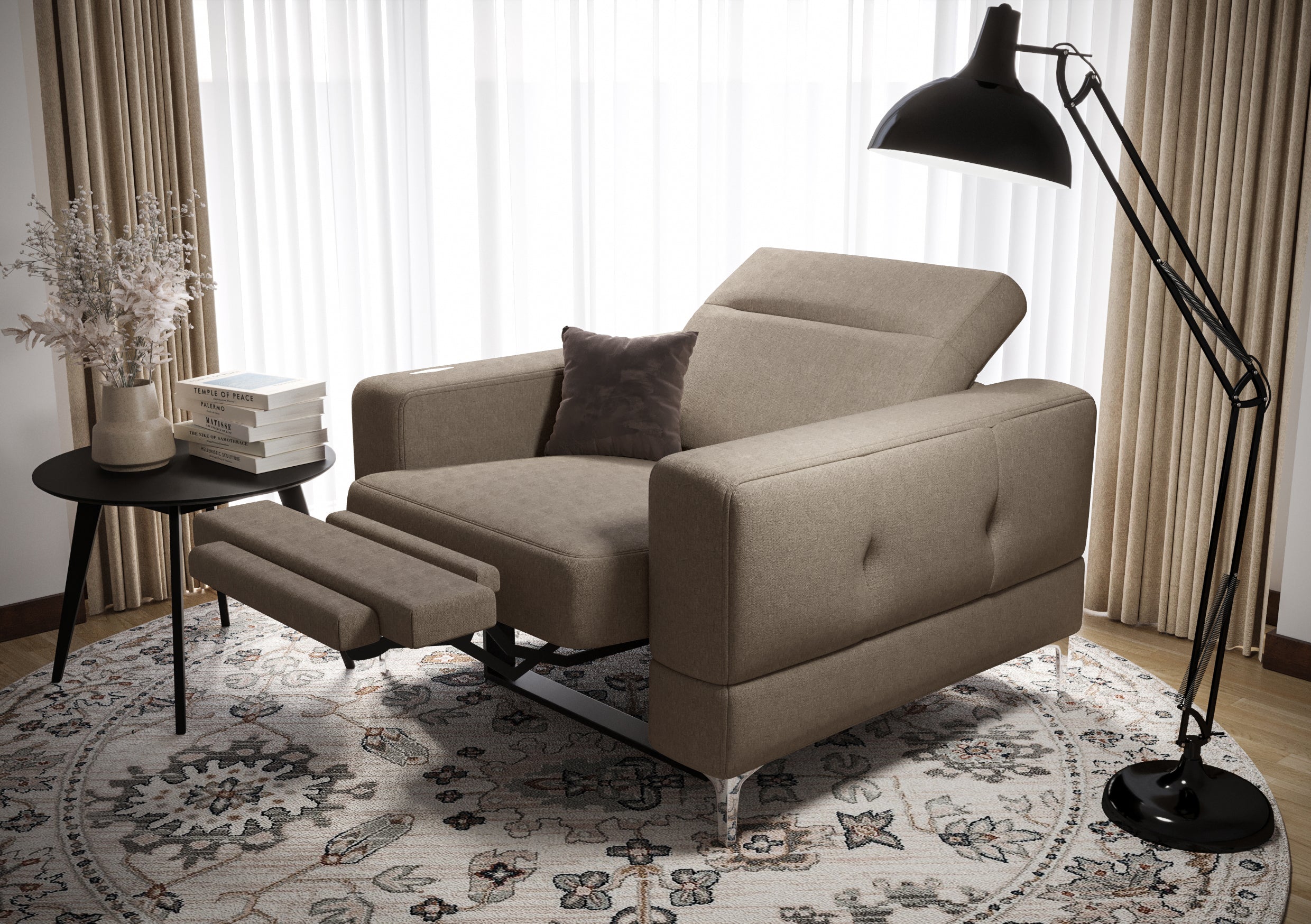 G-Malibu Relax Upholstered Armchair: Modern Comfort Meets Classic Style