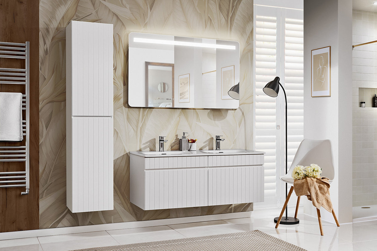 Iconic White Vanity Unit Set 60 / 80 / 100 / 120 / 140 / 180 cm – Configure Your Bathroom