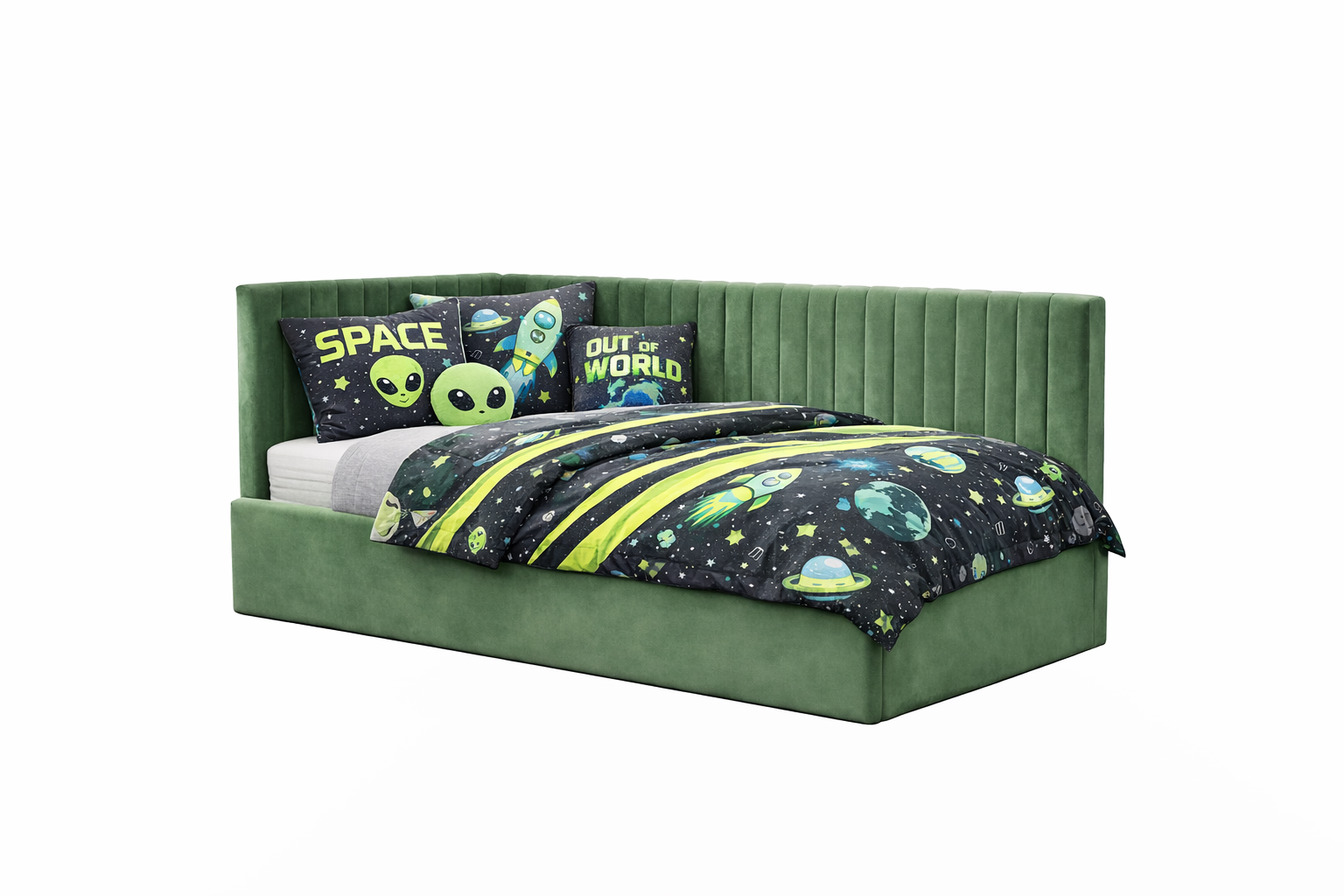 KIKO Upholstered Bed – 90 × 200 / 120 × 200 cm – Kids & Youth