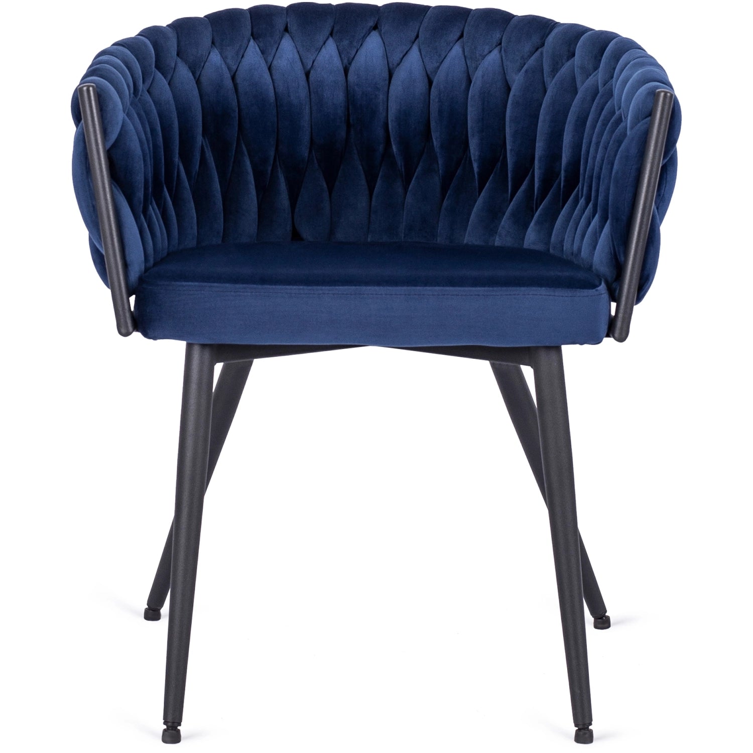 Elite EMPOLI Navy Blue Velvet Chair – Luxurious Comfort & Modern Elegance