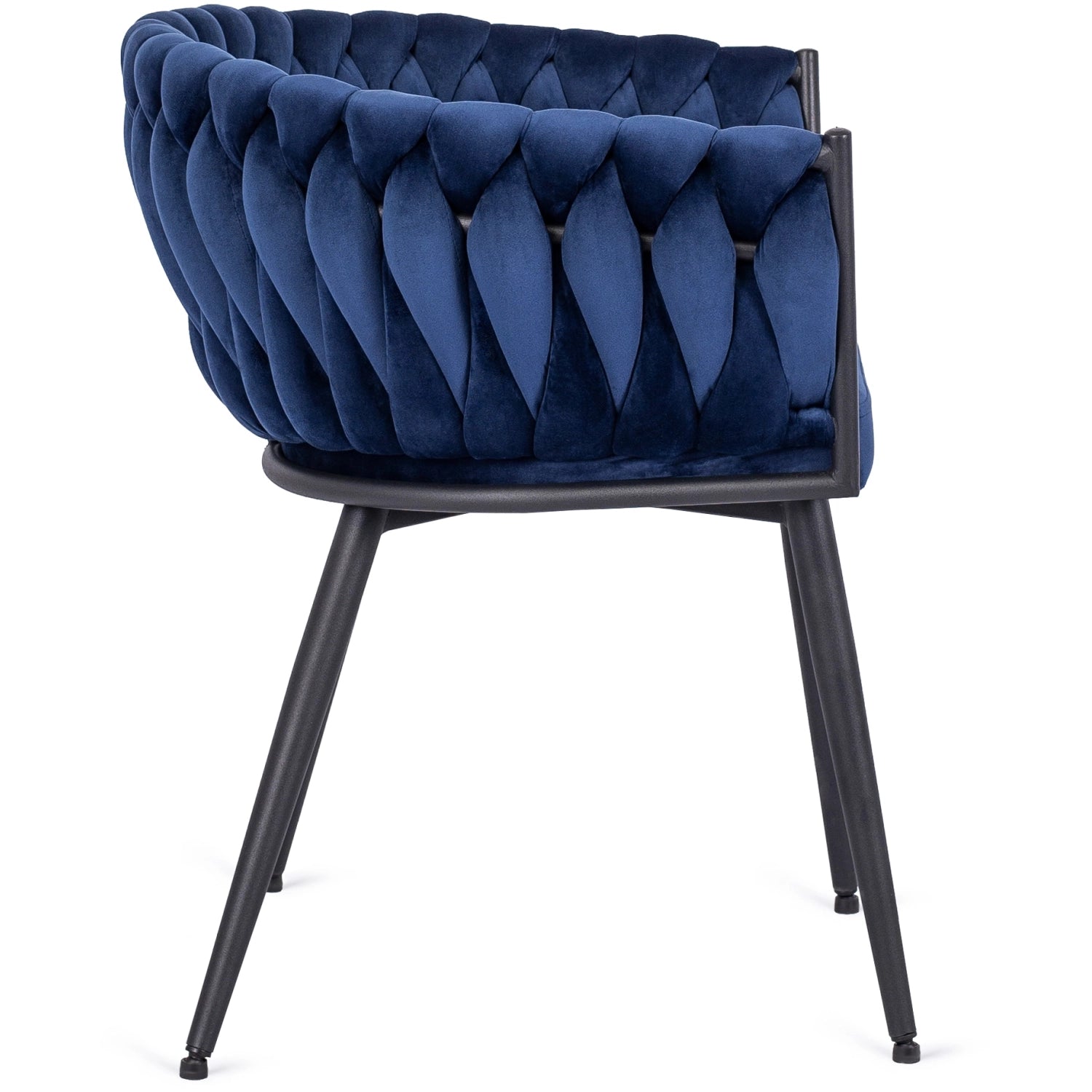 Elite EMPOLI Navy Blue Velvet Chair – Luxurious Comfort & Modern Elegance