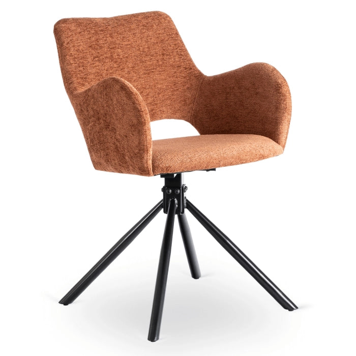 Elite FLAV Rust Modern Upholstered Chair