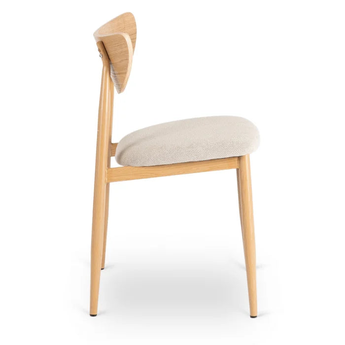 Elite BRAGA Upholstered Bentwood Chair Oak / Cream – Classic Retro