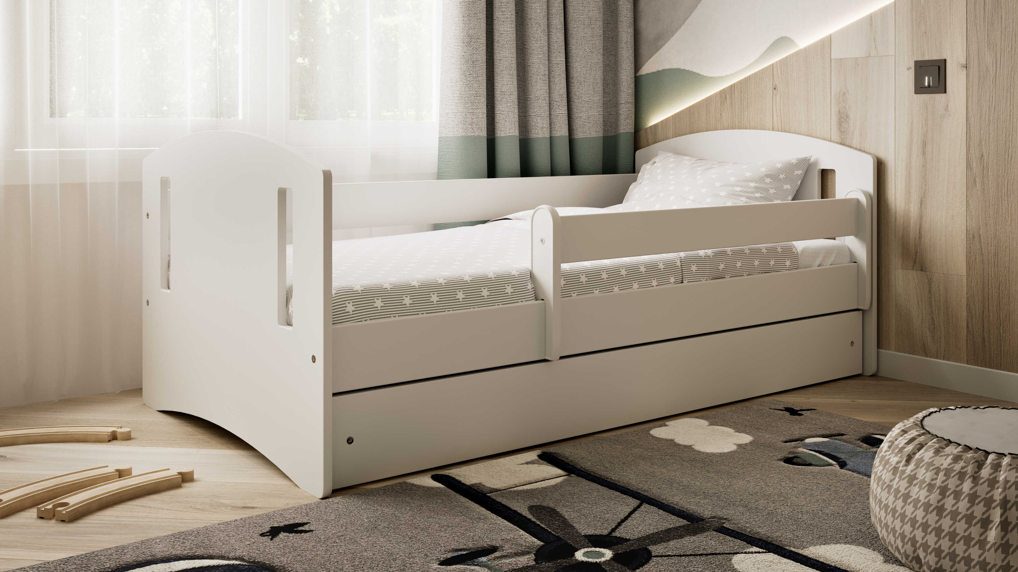 Kocot Classic 2 Children's Bed White 140 / 160 / 180 x 80 cm