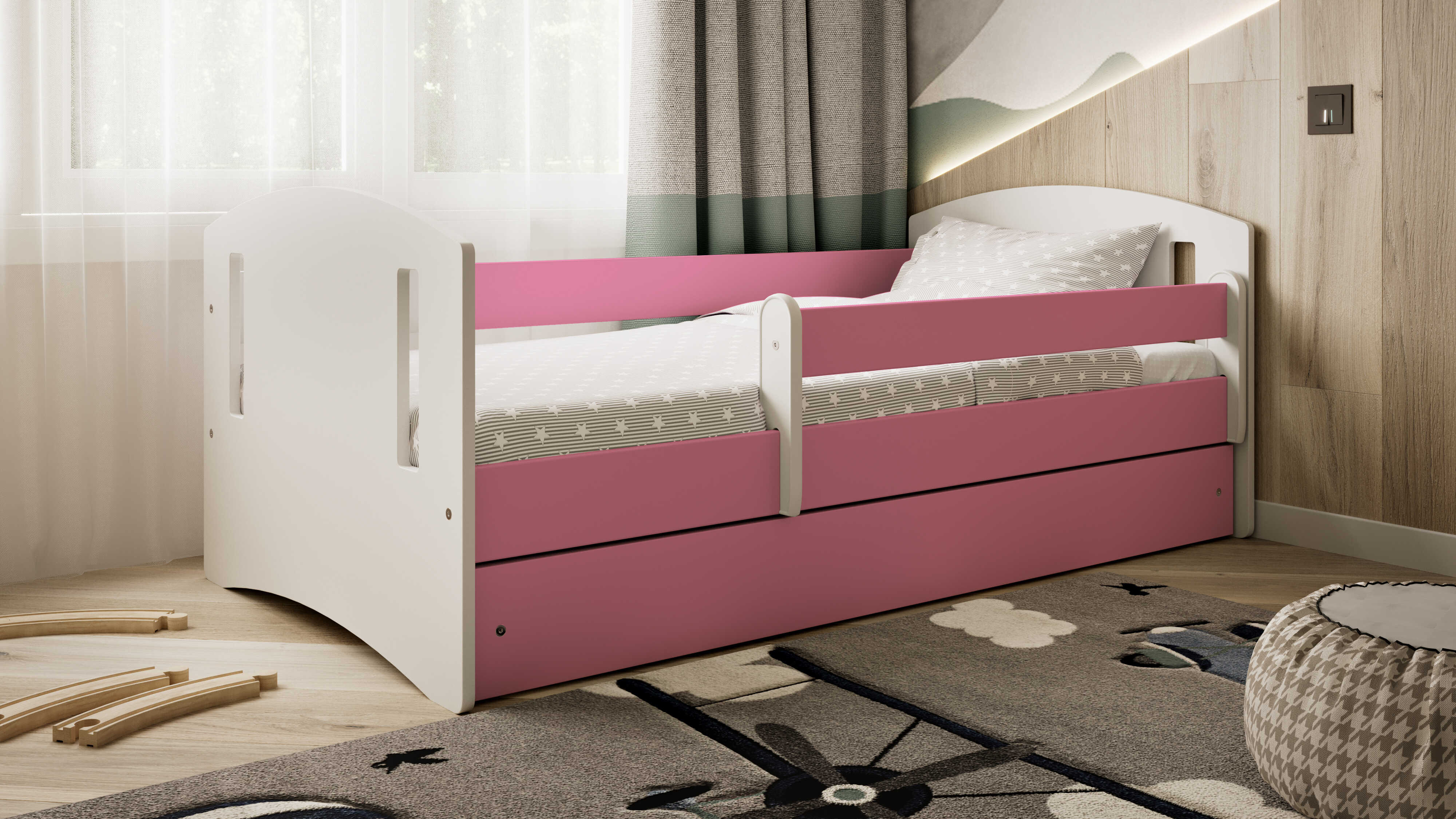 Kocot Classic 2 Children's Bed Pink 140 / 160 / 180 x 80 cm