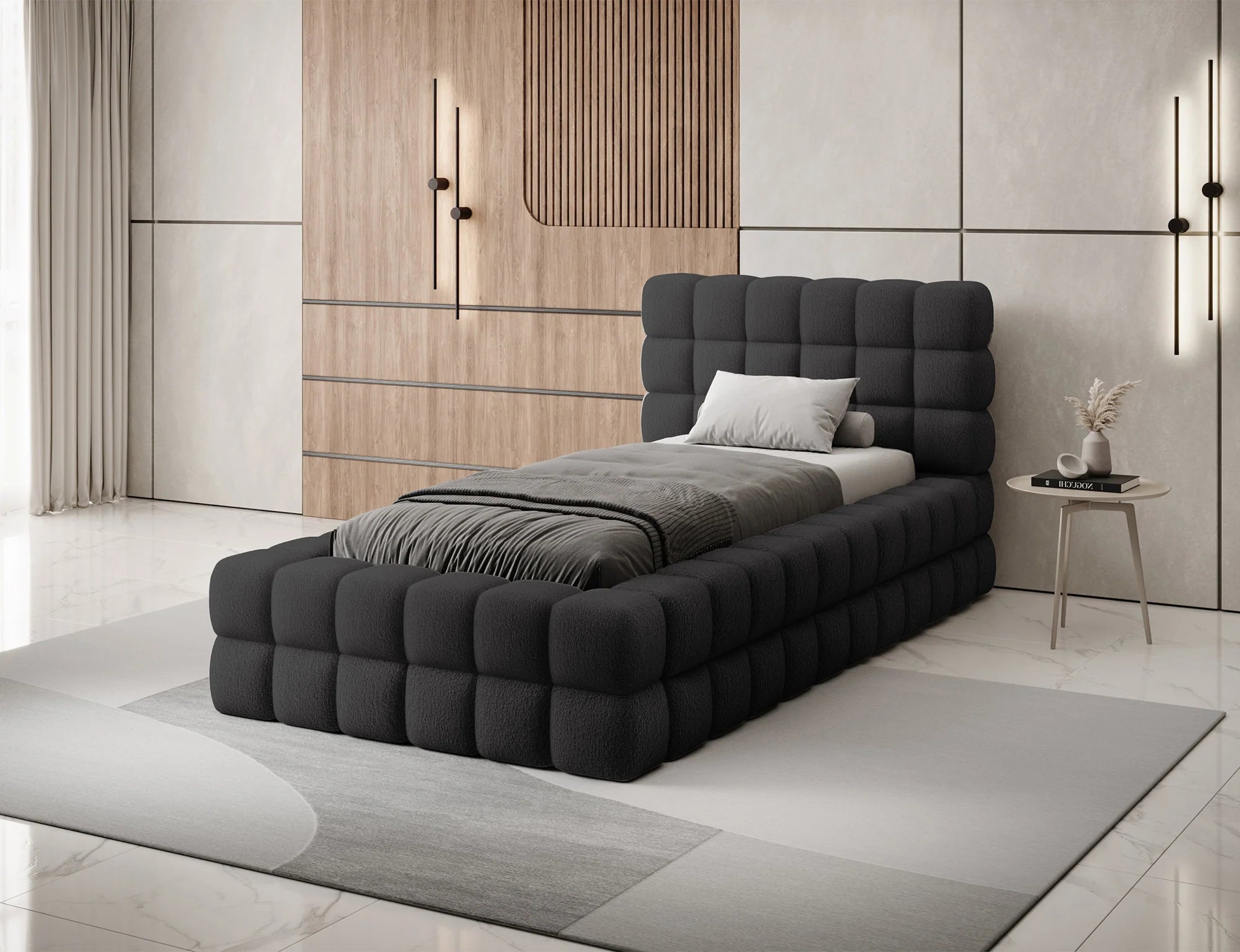 Eltap Dizzle I Single Bed with Colour Options- 90 x 200 cm
