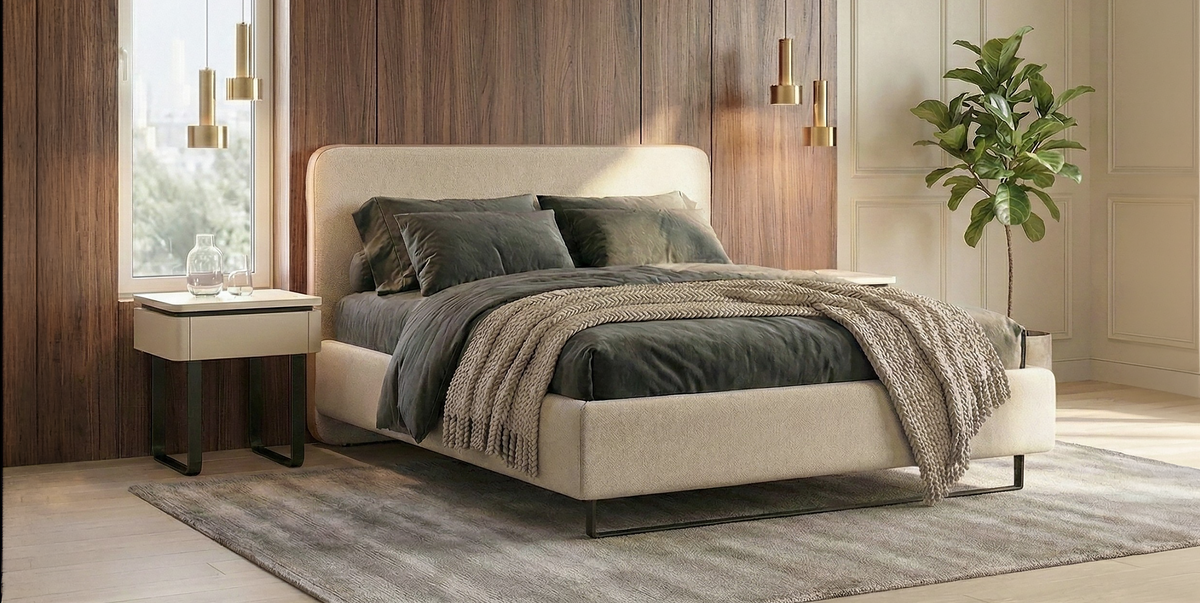 ITALO Upholstered Bed 140 / 160 / 180 cm – Choose Your Configuration