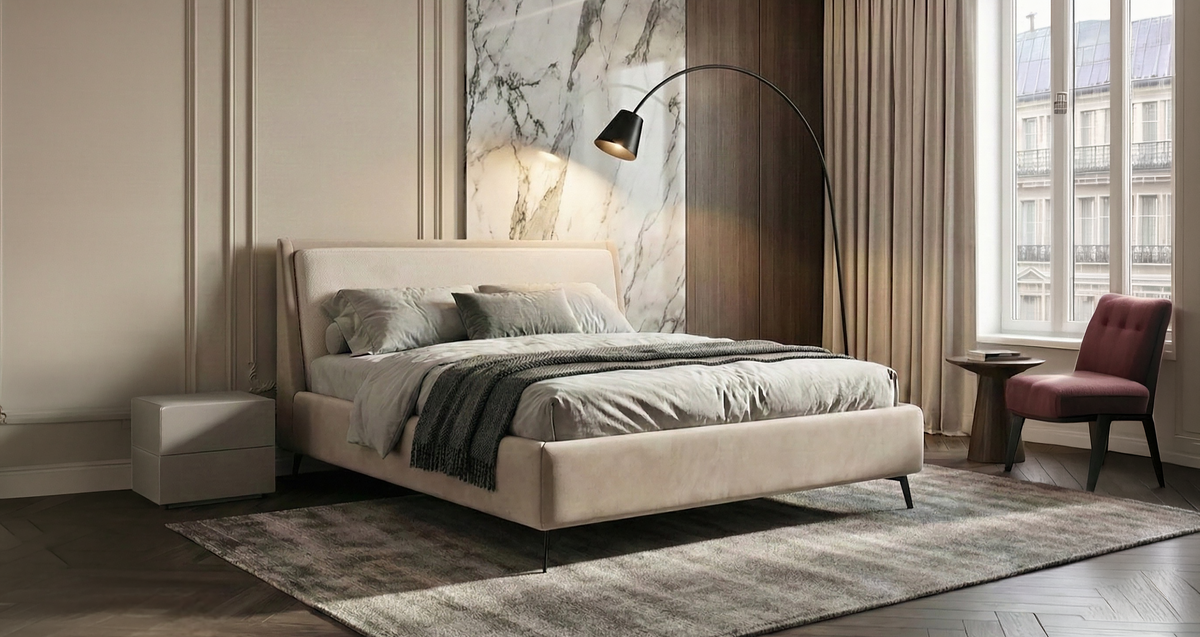 MERCI Upholstered Bed 140 / 160 / 180 cm – Choose Your Configuration