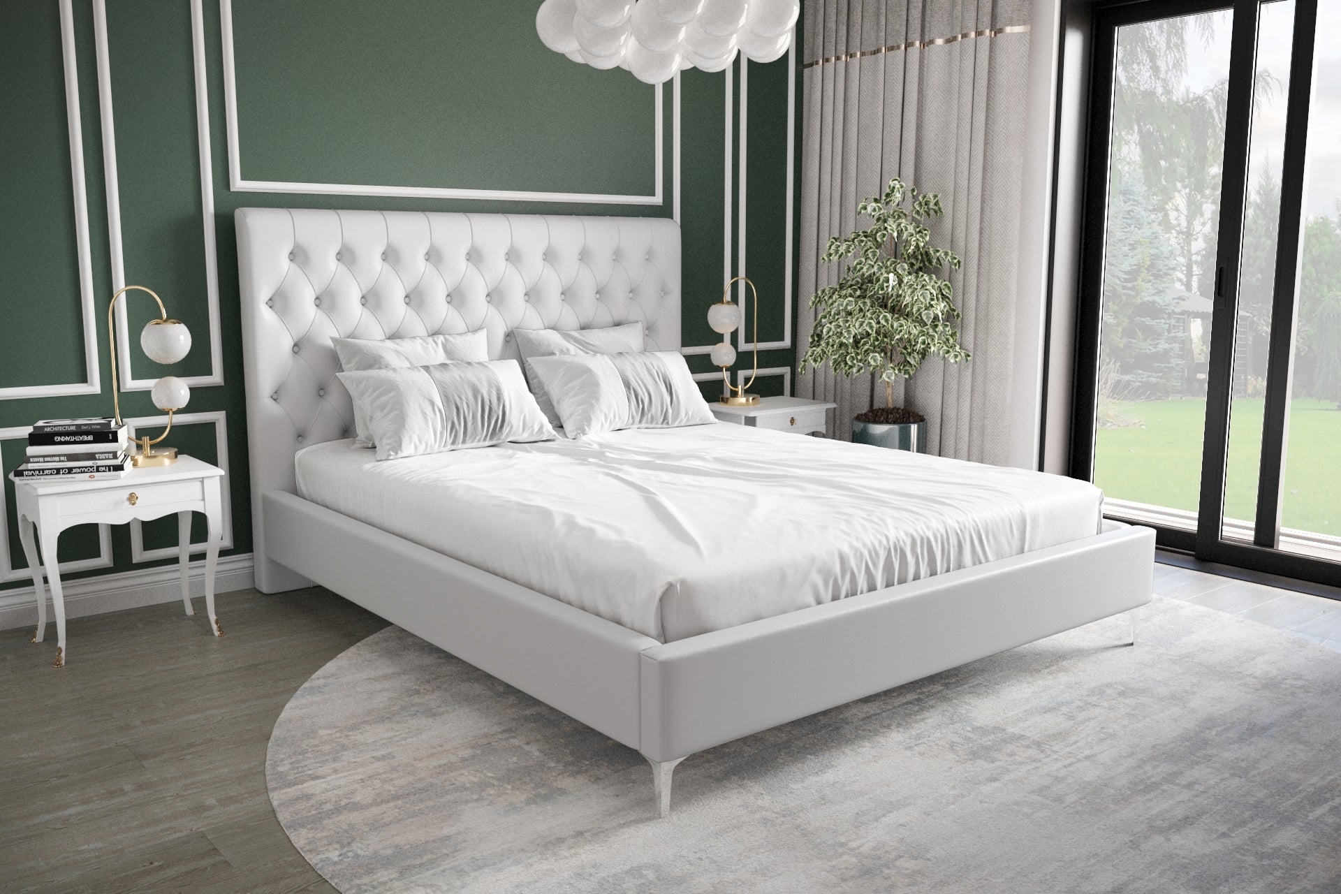 G-Valentino Upholstered Bed - Stylish and comfortable addition to any bedroom.