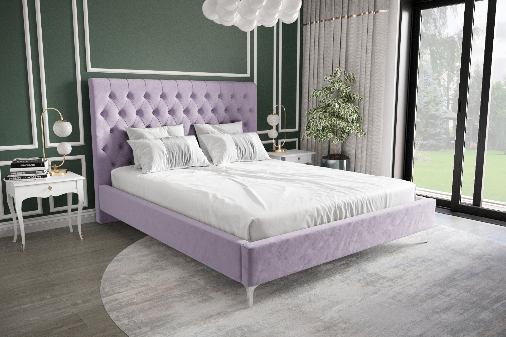 G-Valentino Upholstered Bed - Stylish and comfortable addition to any bedroom.