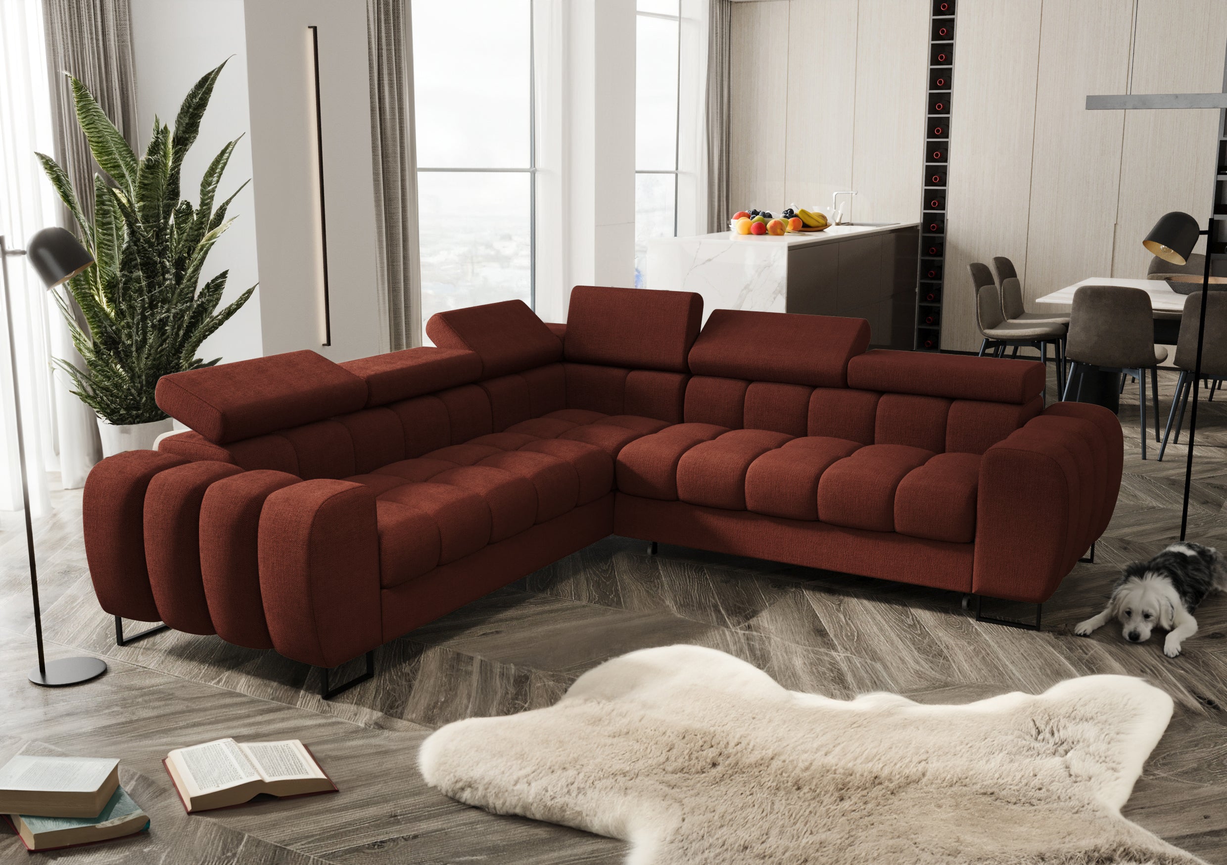 Aspen Max 260×260 cm Corner Sofa Bed Right– Available in Various Colors and Fabrics