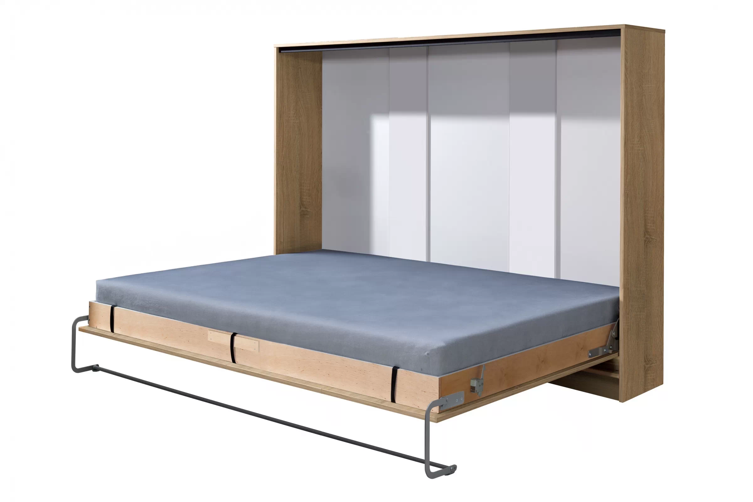 NE Murphy Bed Horizontal Sonoma Oak 90,120 or 140 x 200 cm