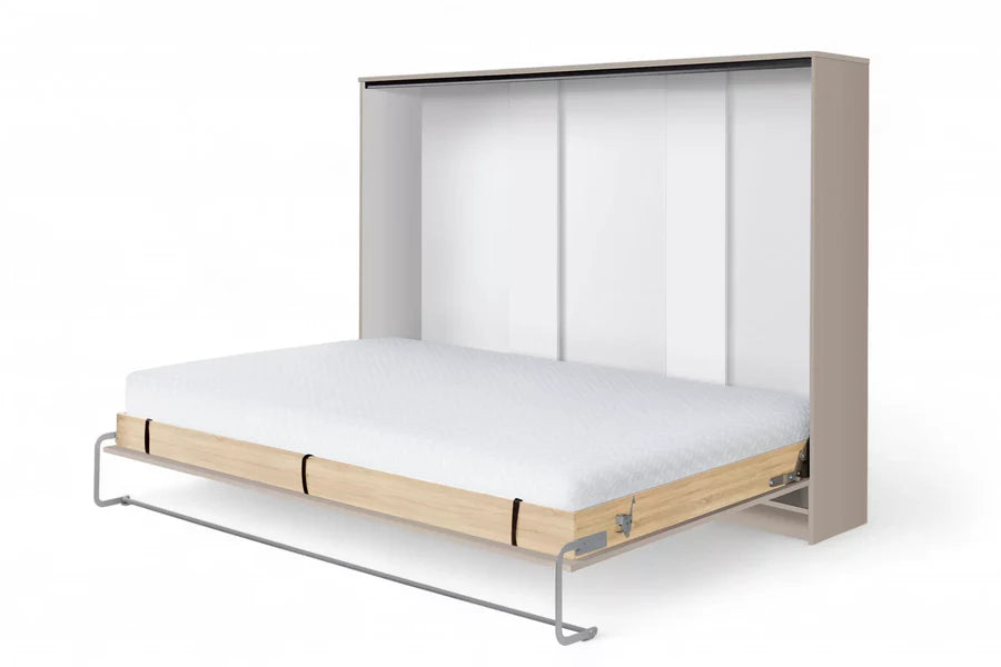 Customizable Murphy Bed Horizontal Basic Furniture Set Congo 90, 120, 140 x 200 cm