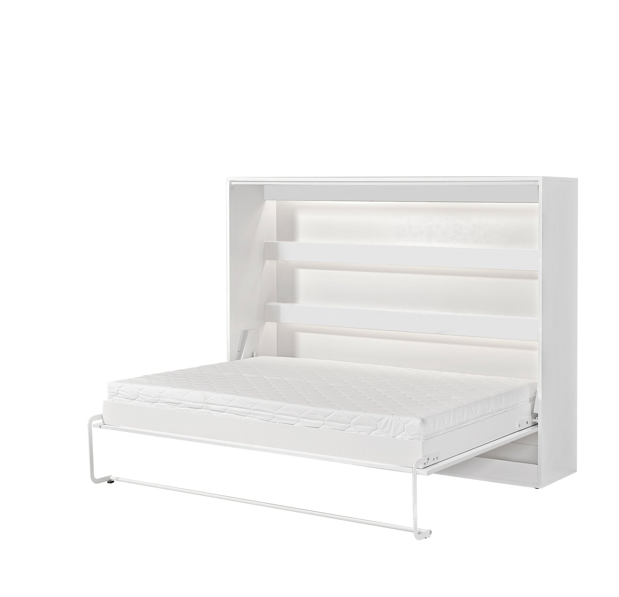 Horizontal Murphy Bed Domel White 120, 140, 160 x 200 cm