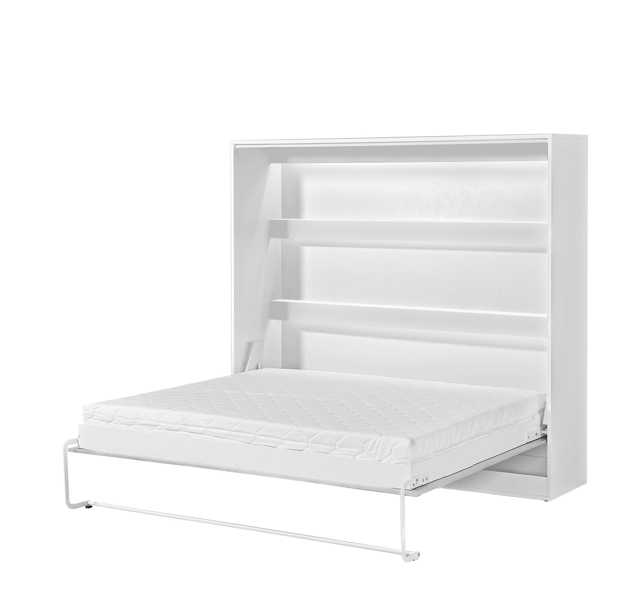 Horizontal Murphy Bed Domel White 120, 140, 160 x 200 cm