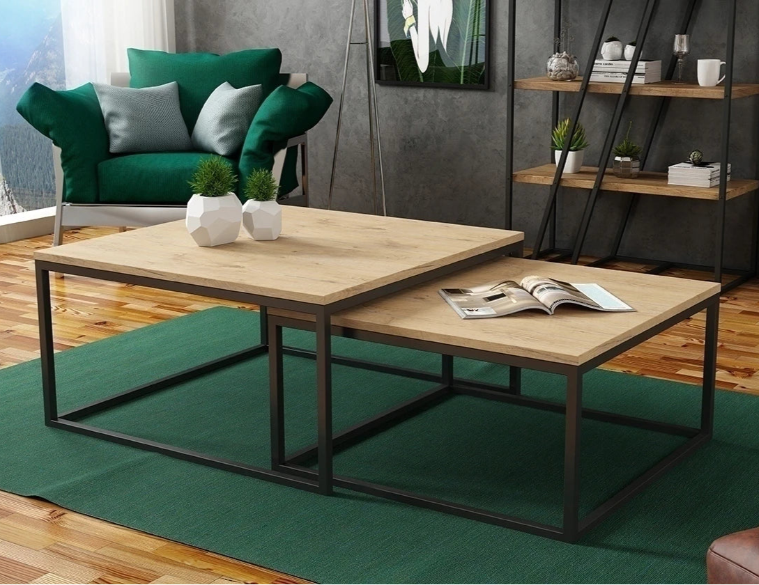 Modern 2-in-1 Set Coffee Table Redpak Rawda