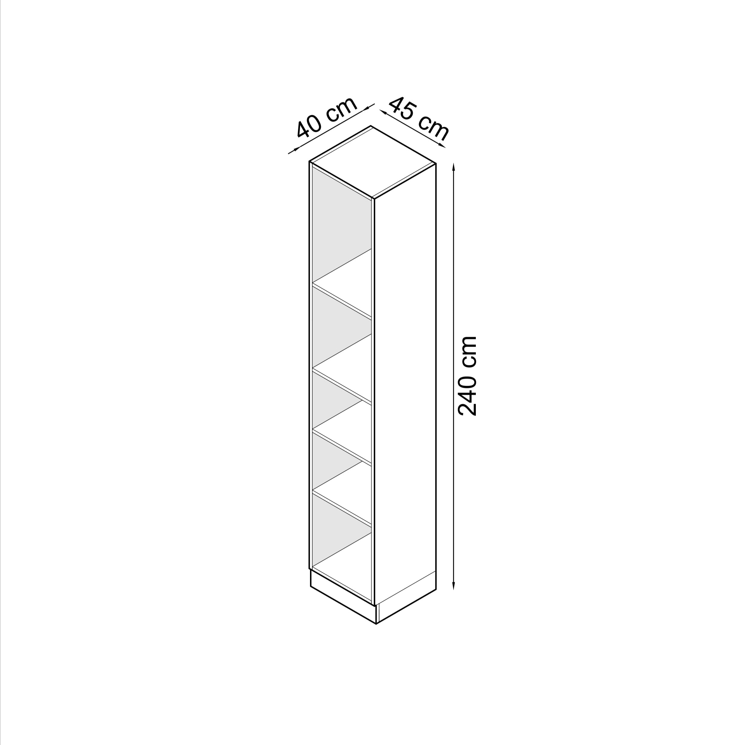 SLEEP VARIA 45 cm Open Shelf Unit