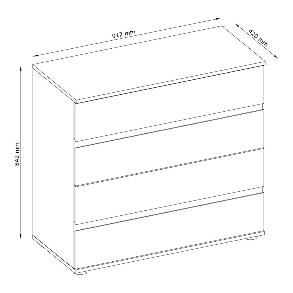 MO Togo 27 Chest of Drawers – Ash Portland