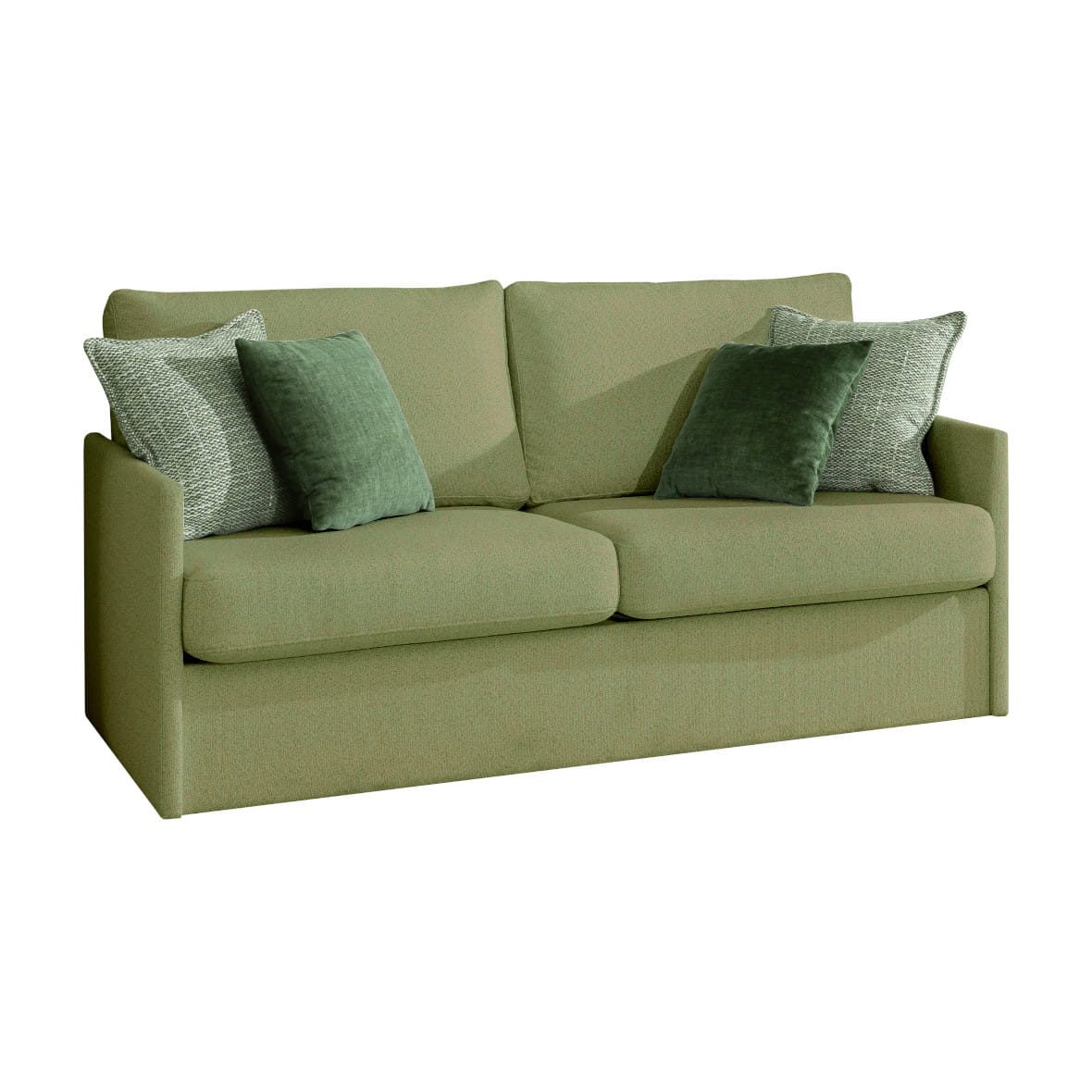 Customizable Genius Murphy Bed with Sofa Set 140 x 200 cm Congo, LED Lighting