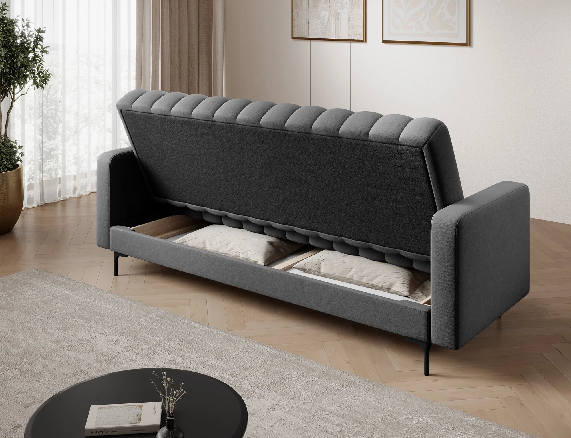 Eltap Roneyy Sofa Bed with Storage –212 x 89  cm