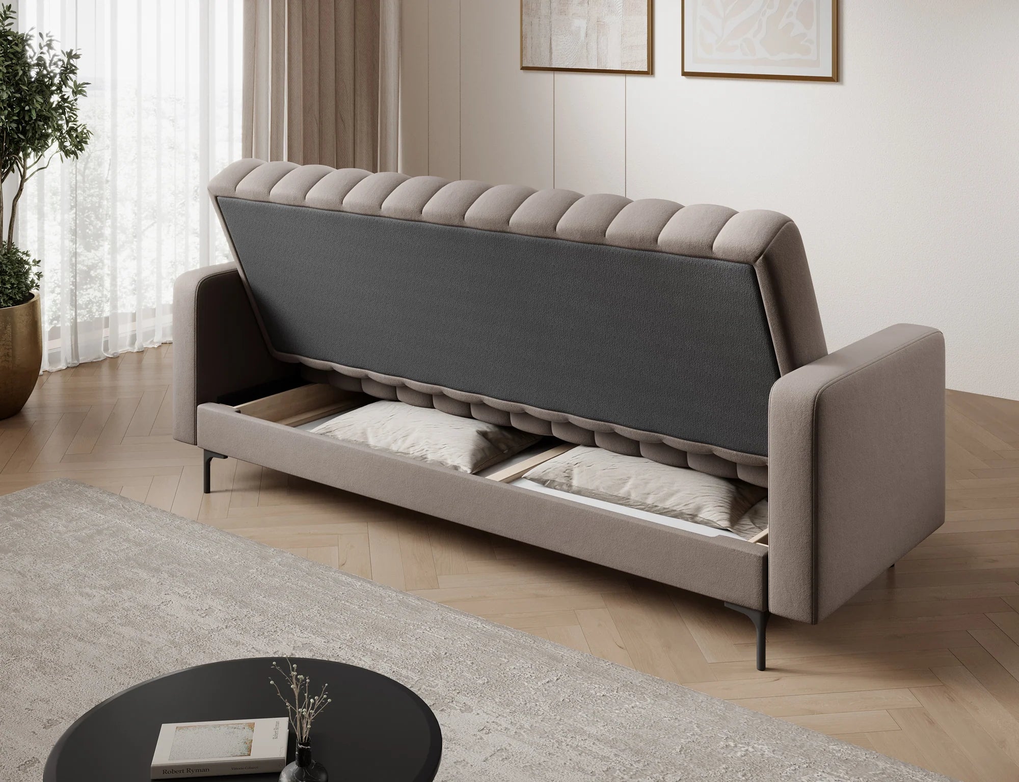 Eltap Roneyy Sofa Bed with Storage –212 x 89  cm