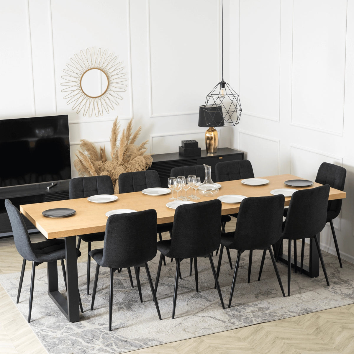 Elite EDWIN Extendable Dining Table – A Blend of Functionality & Moder