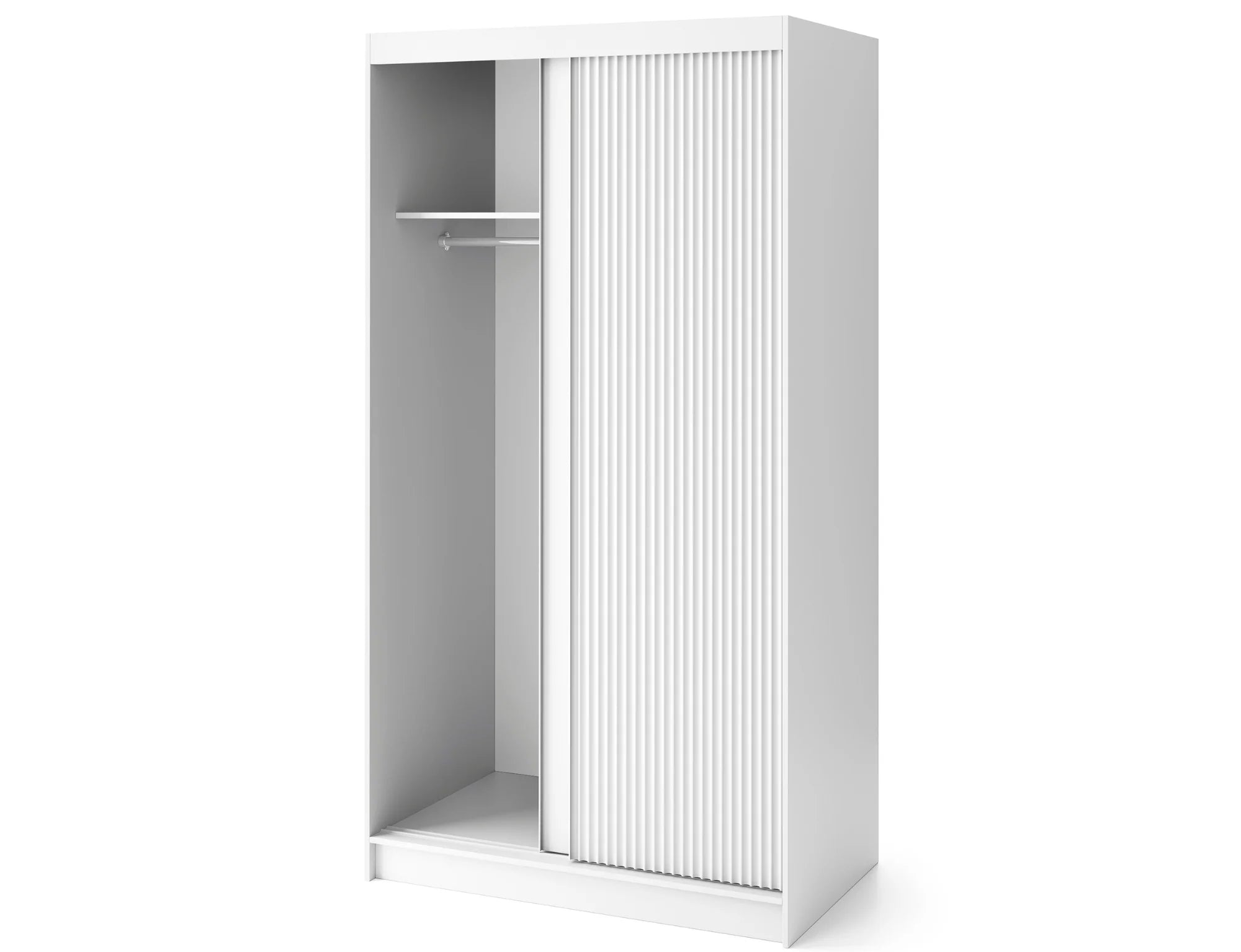 Eltap Biancco II 2D Sliding Wardrobe – White Matte 120 cm