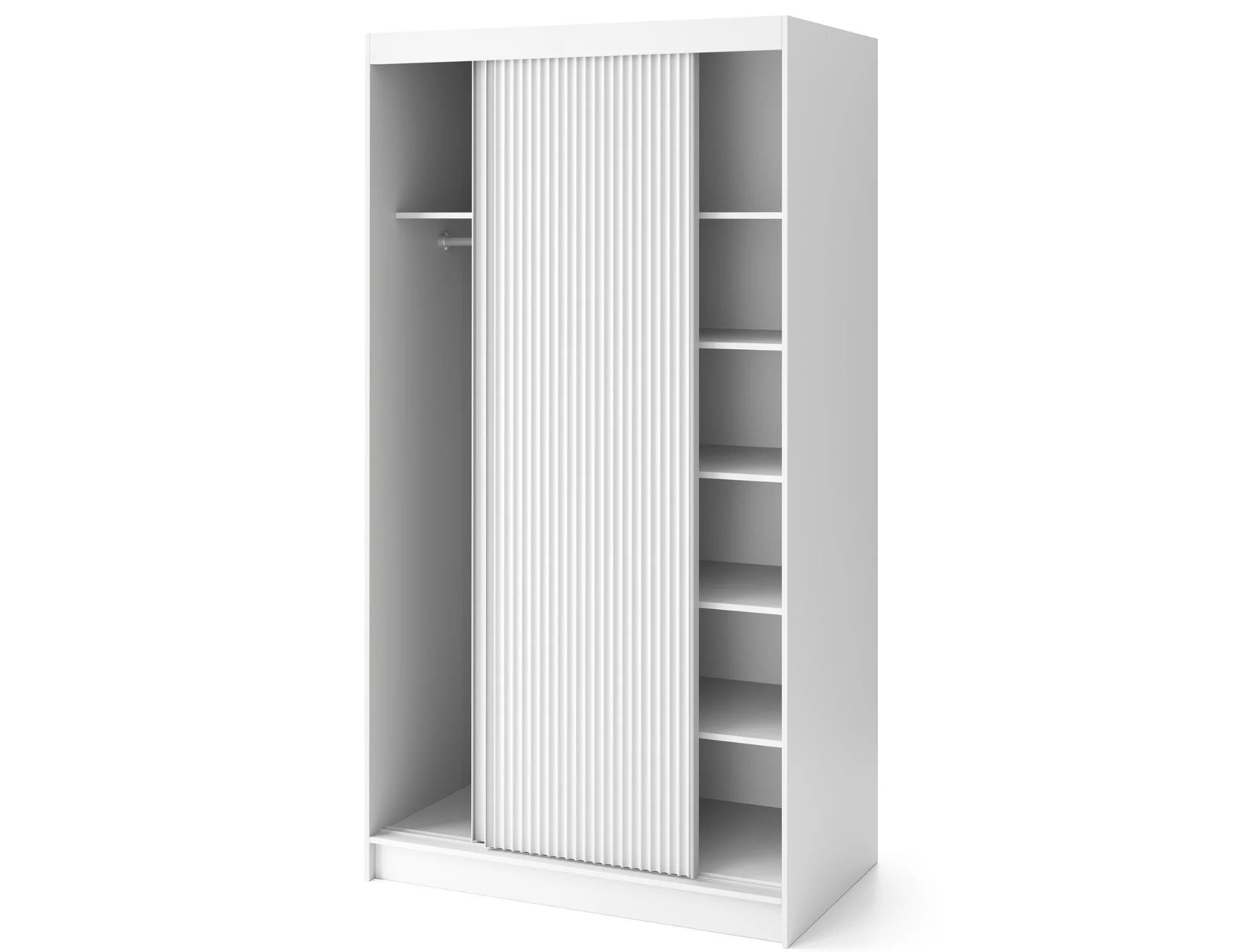 Eltap Biancco II 2D Sliding Wardrobe – White Matte 120 cm