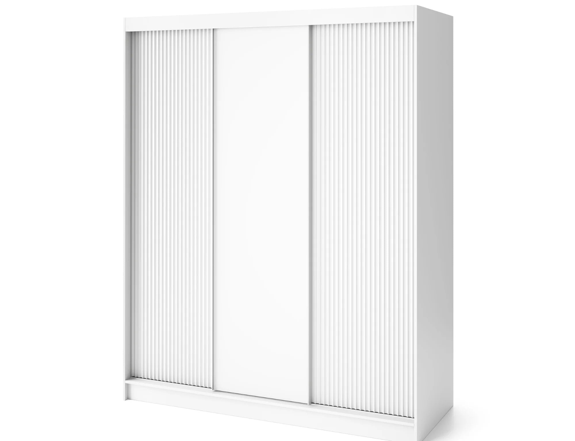 Eltap Biancco III 3D Sliding Wardrobe – White Matte 180 cm