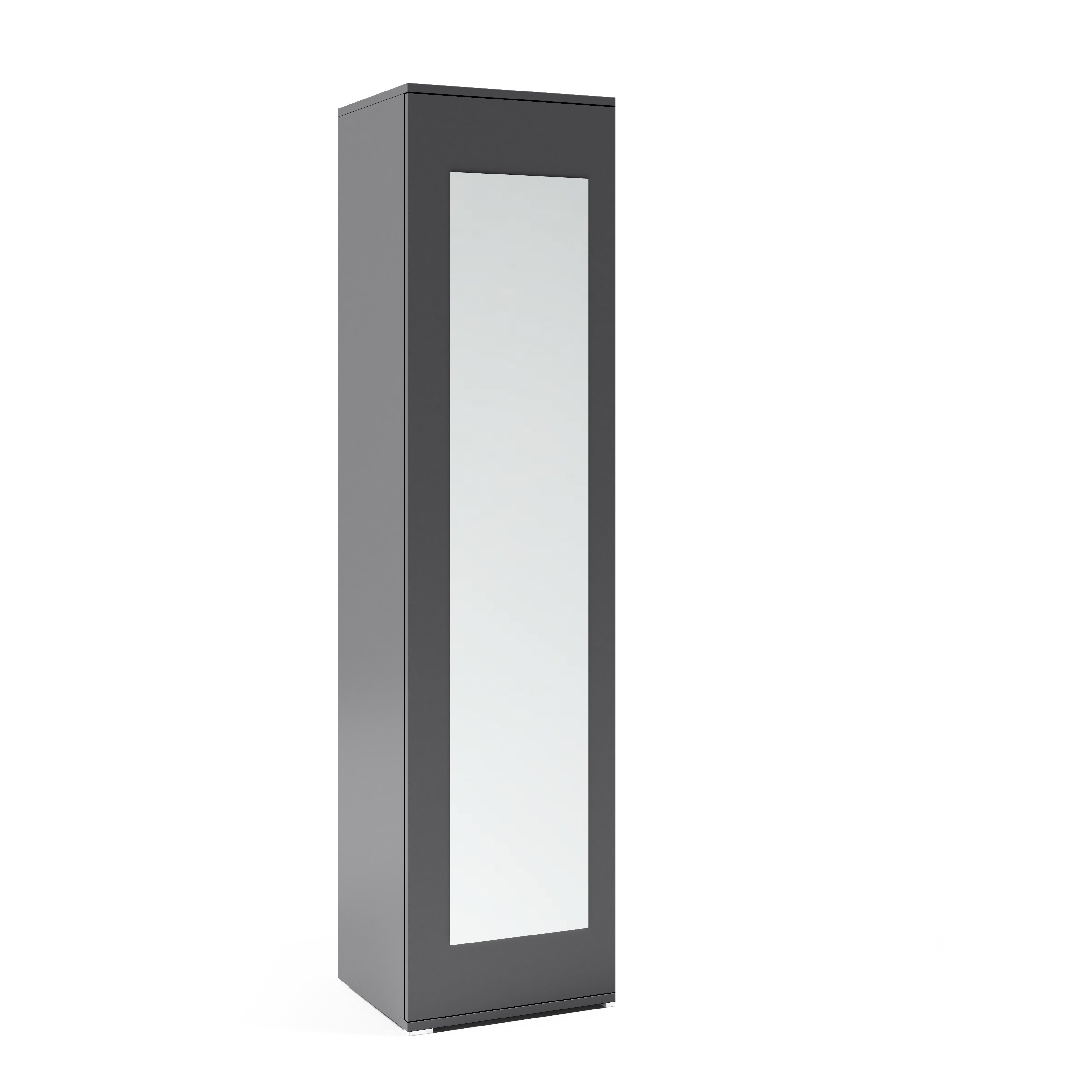 PK Emi 31 Hallway Wardrobe Graphite - Upholstered Panels in Various Colours