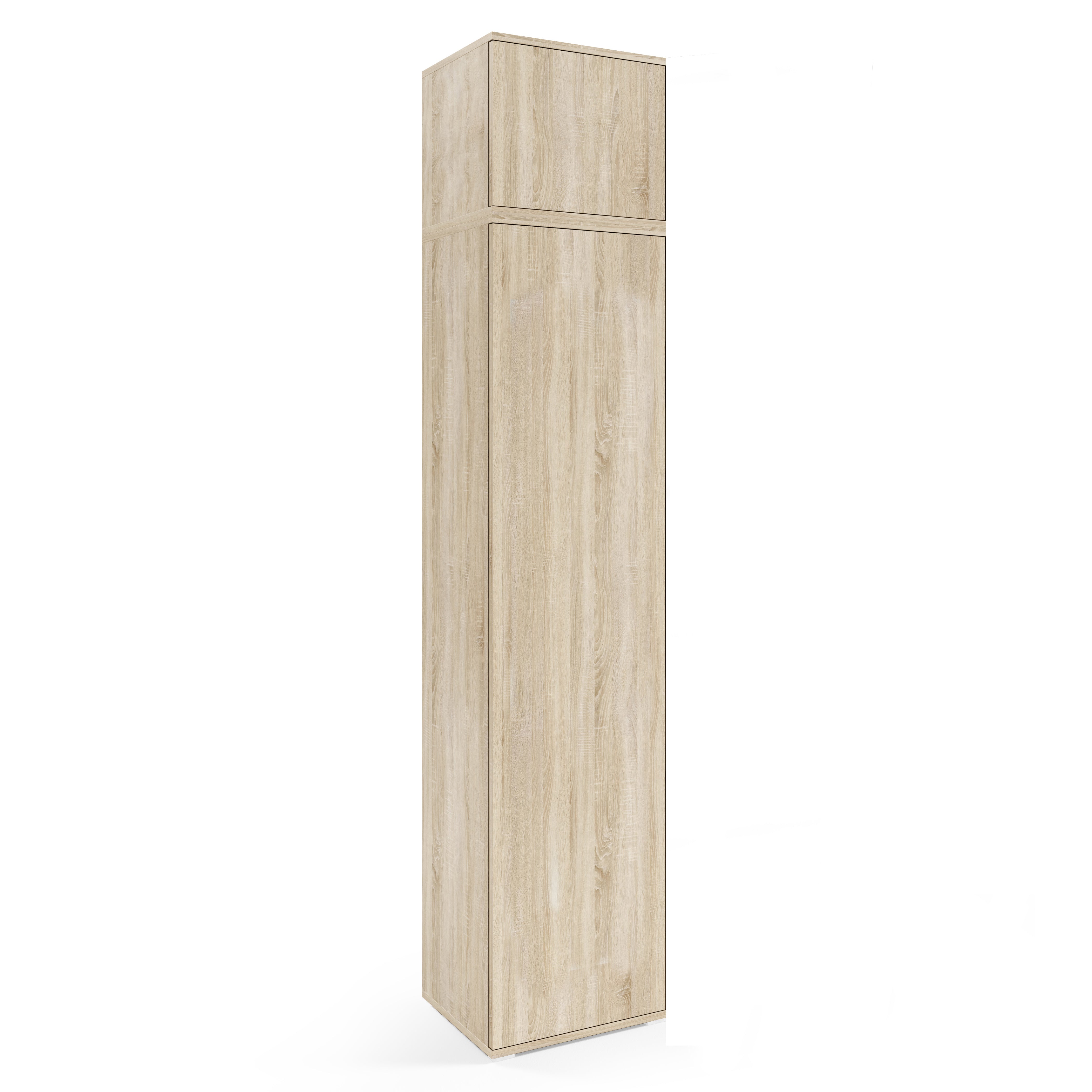 PK Emi 32 Hallway Wardrobe Sonoma Oak- Upholstered Panels in Various Colours