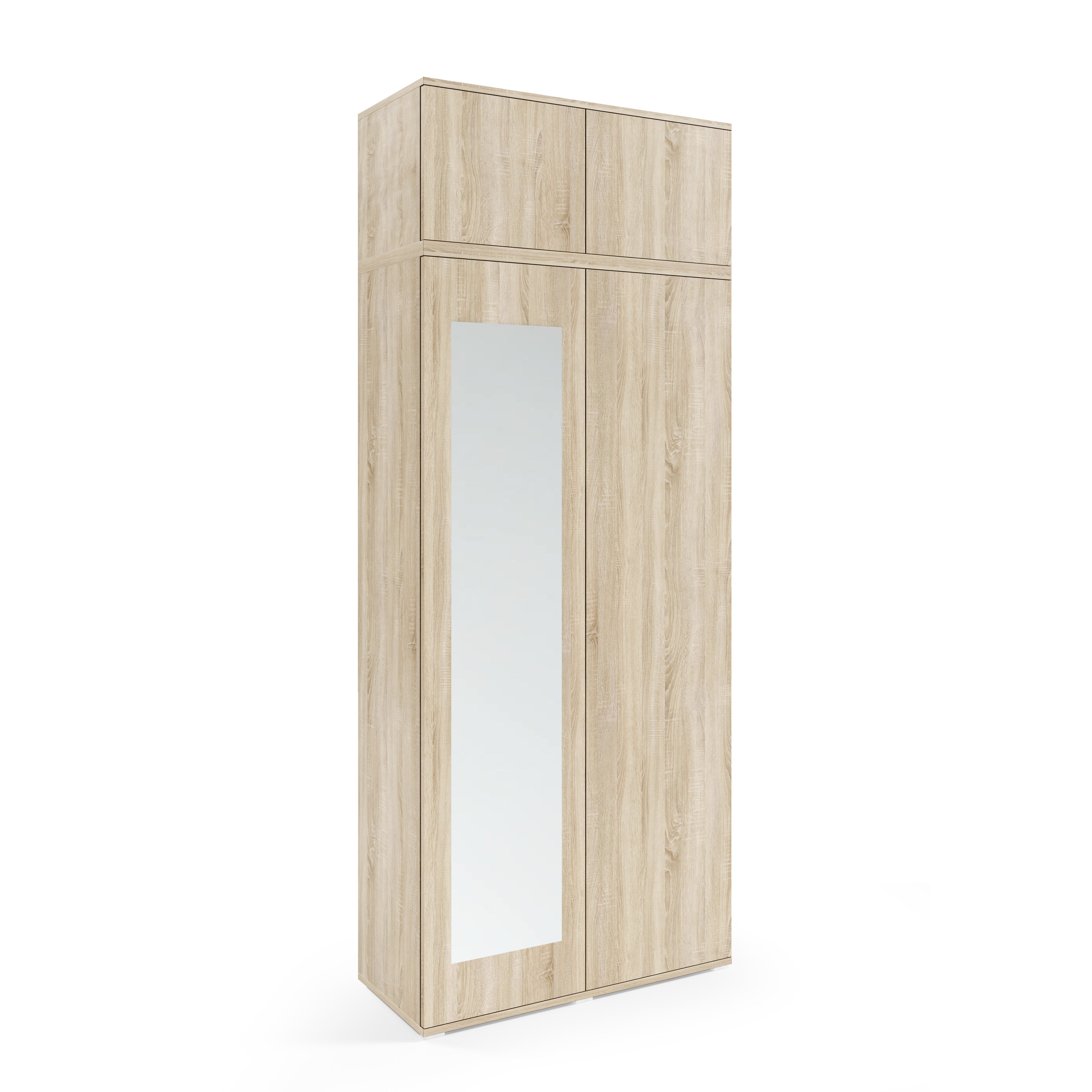 PK Emi 33 Hallway Wardrobe Sonoma Oak - Upholstered Panels in Various Colours