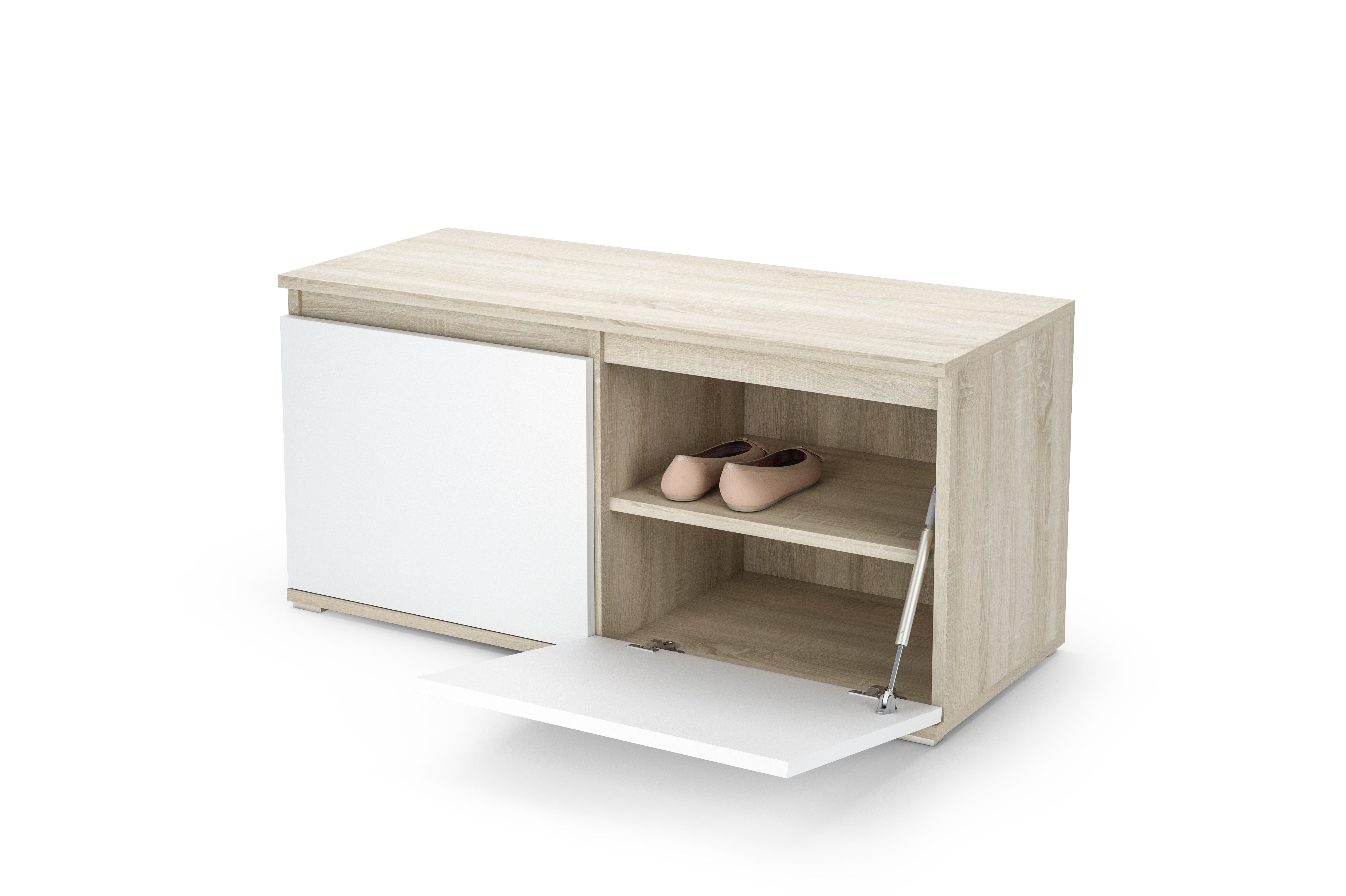 PK Emi 9 Hallway Wardrobe Sonoma Oak - Upholstered Panels in Various Colours