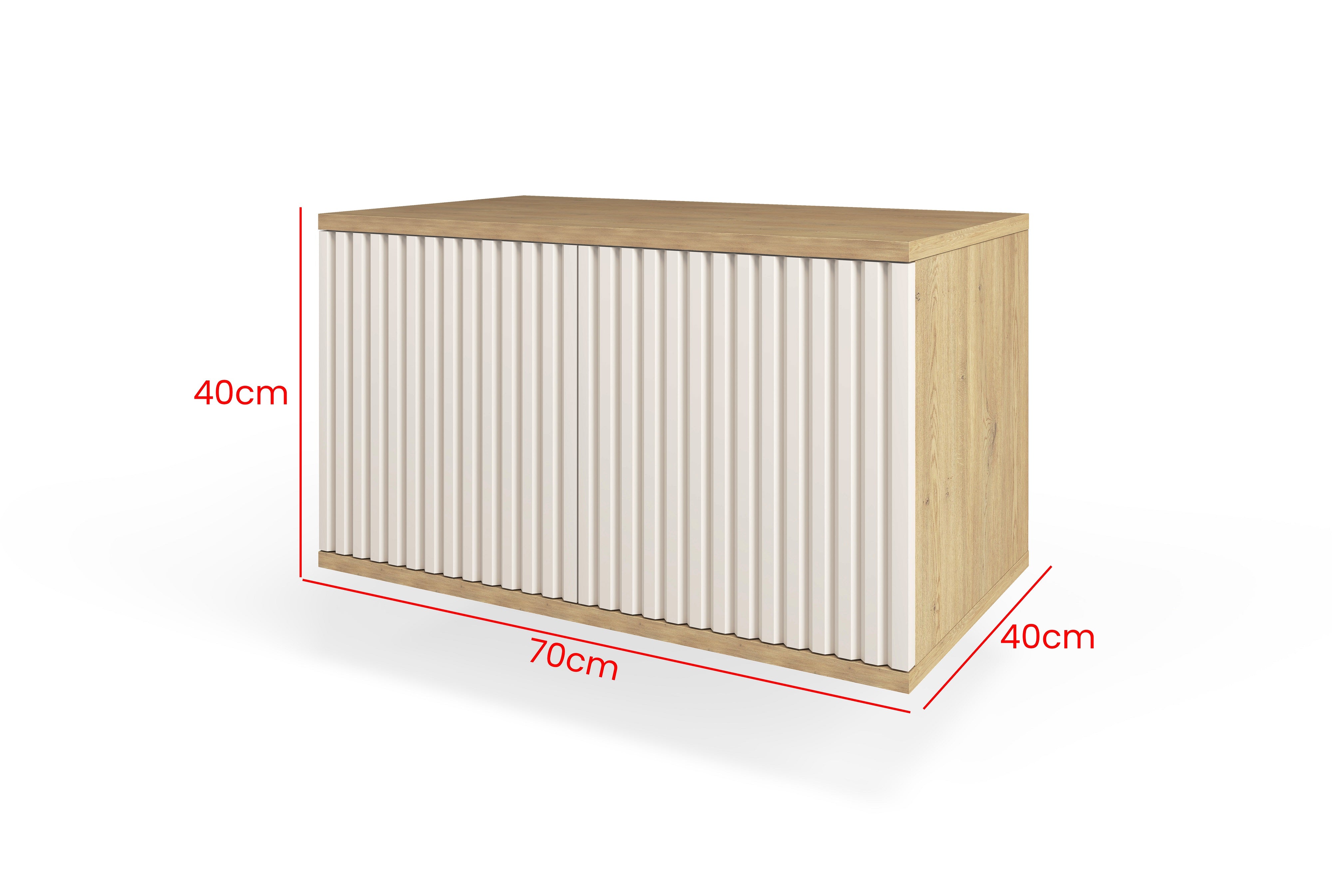 Bello Hallway Wardrobe Set 2 – Choose Leg Height, Mirror & Panel Colour | Cashmere & Cremona Oak