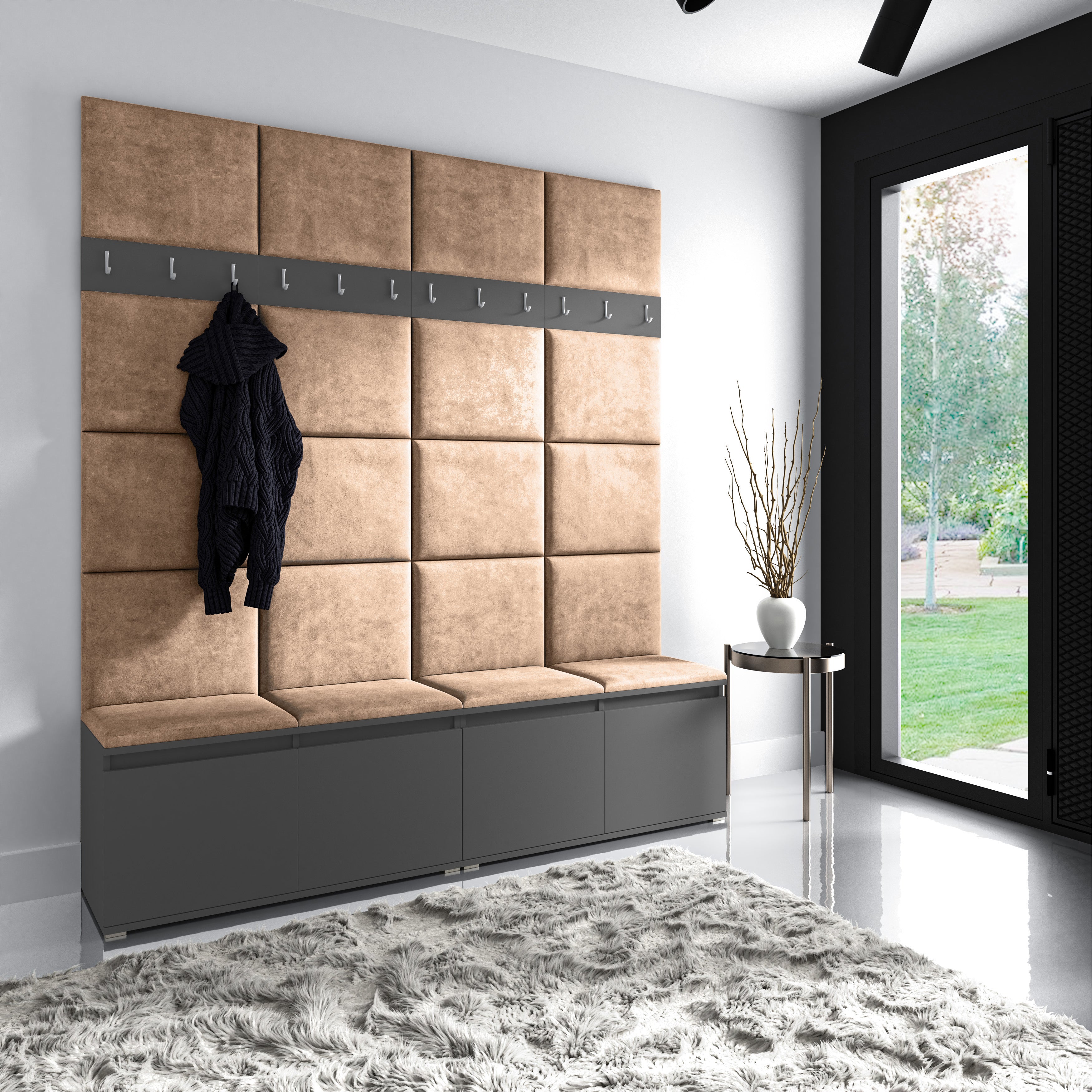 Upholstered Wall Panels 50x40 cm