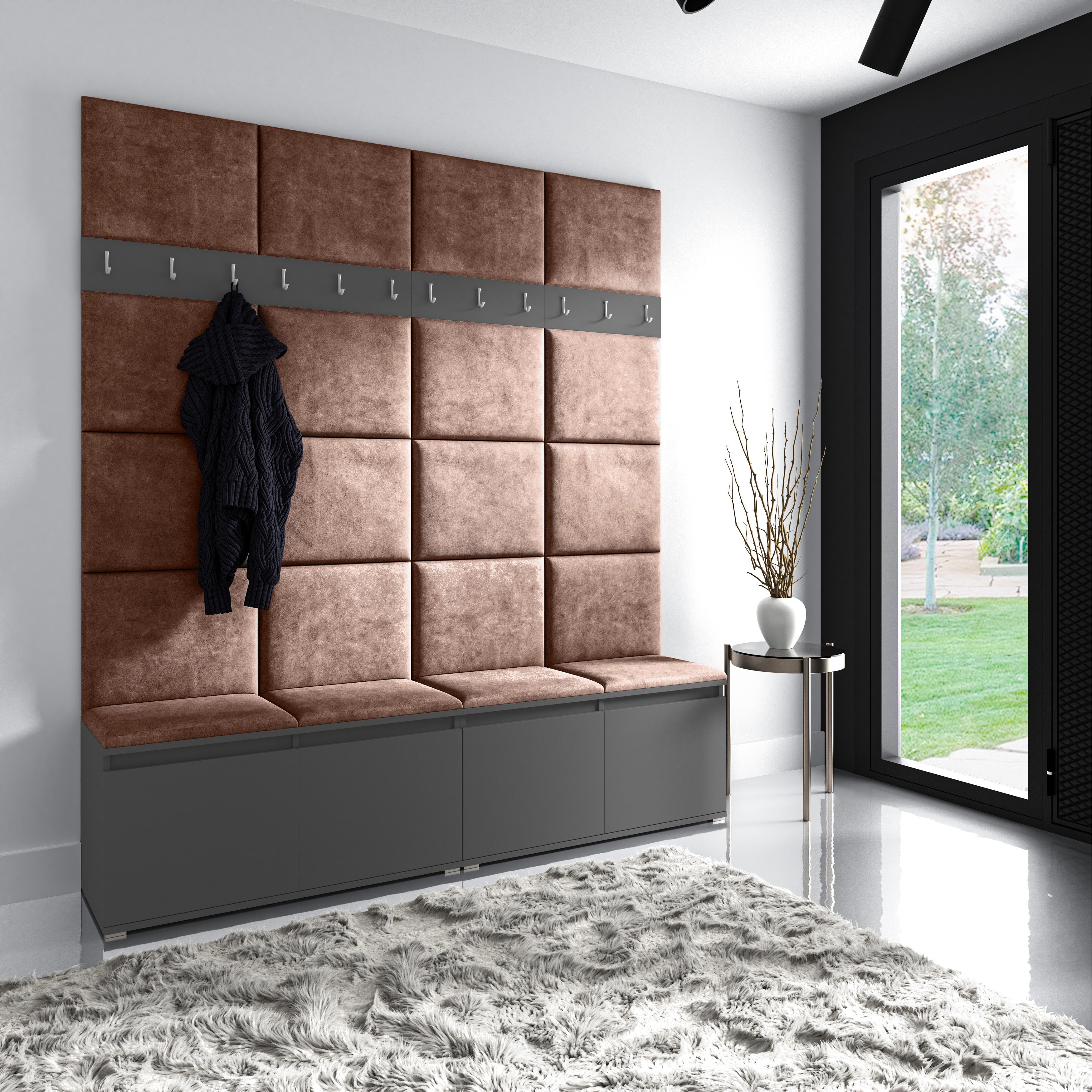 Upholstered Wall Panels 50x40 cm