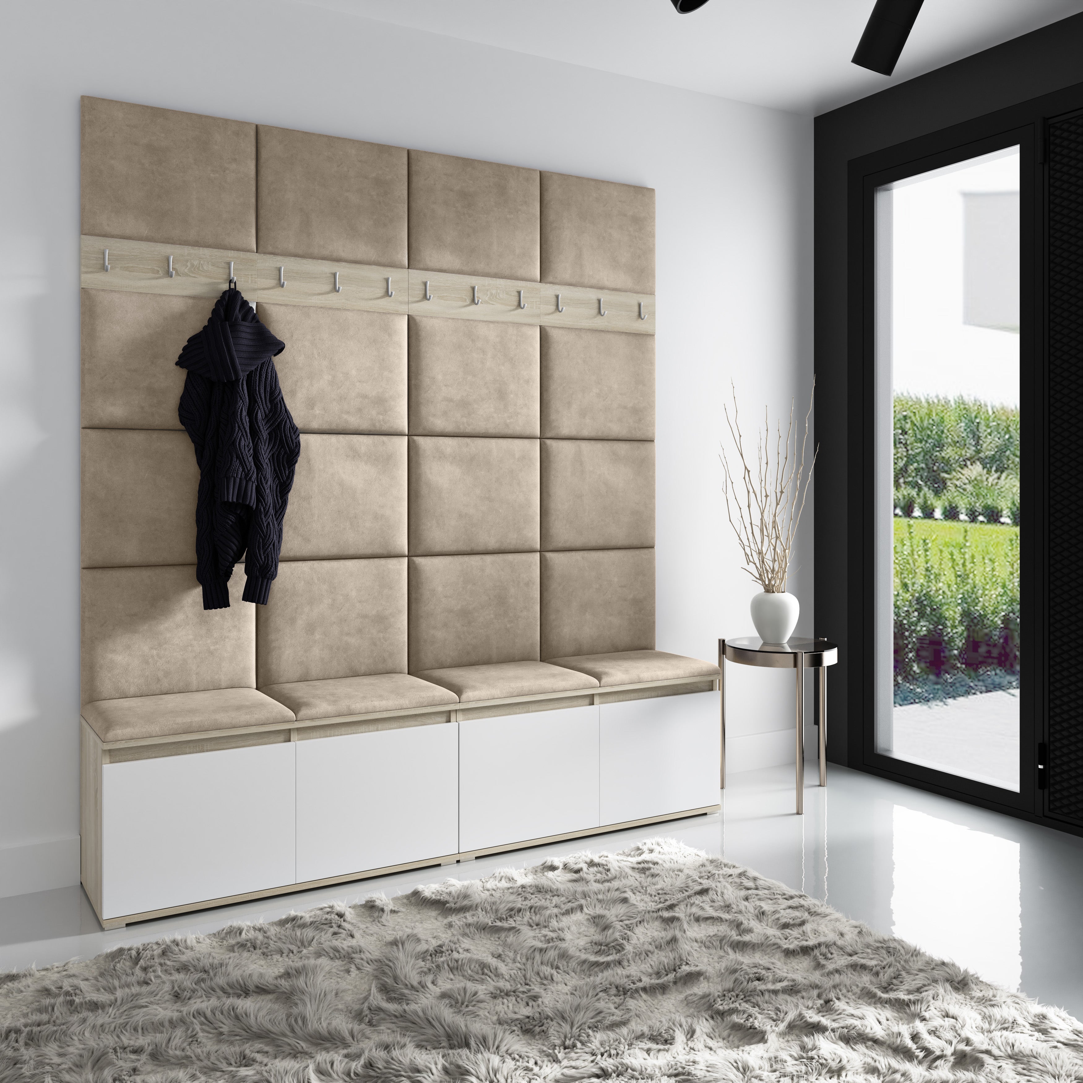 Upholstered Wall Panels 30x30 cm