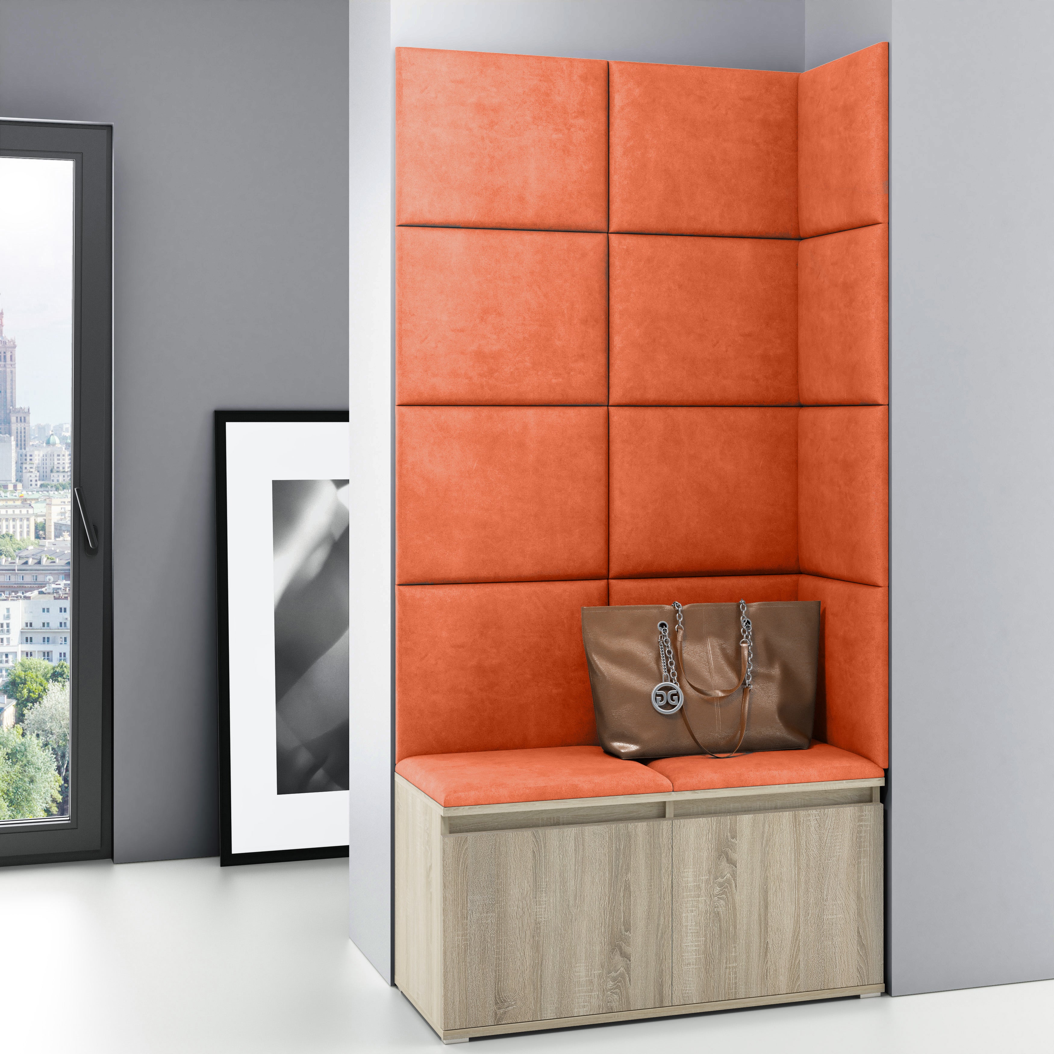 PK Emi 2 Hallway Wardrobe Sonoma - Orange
