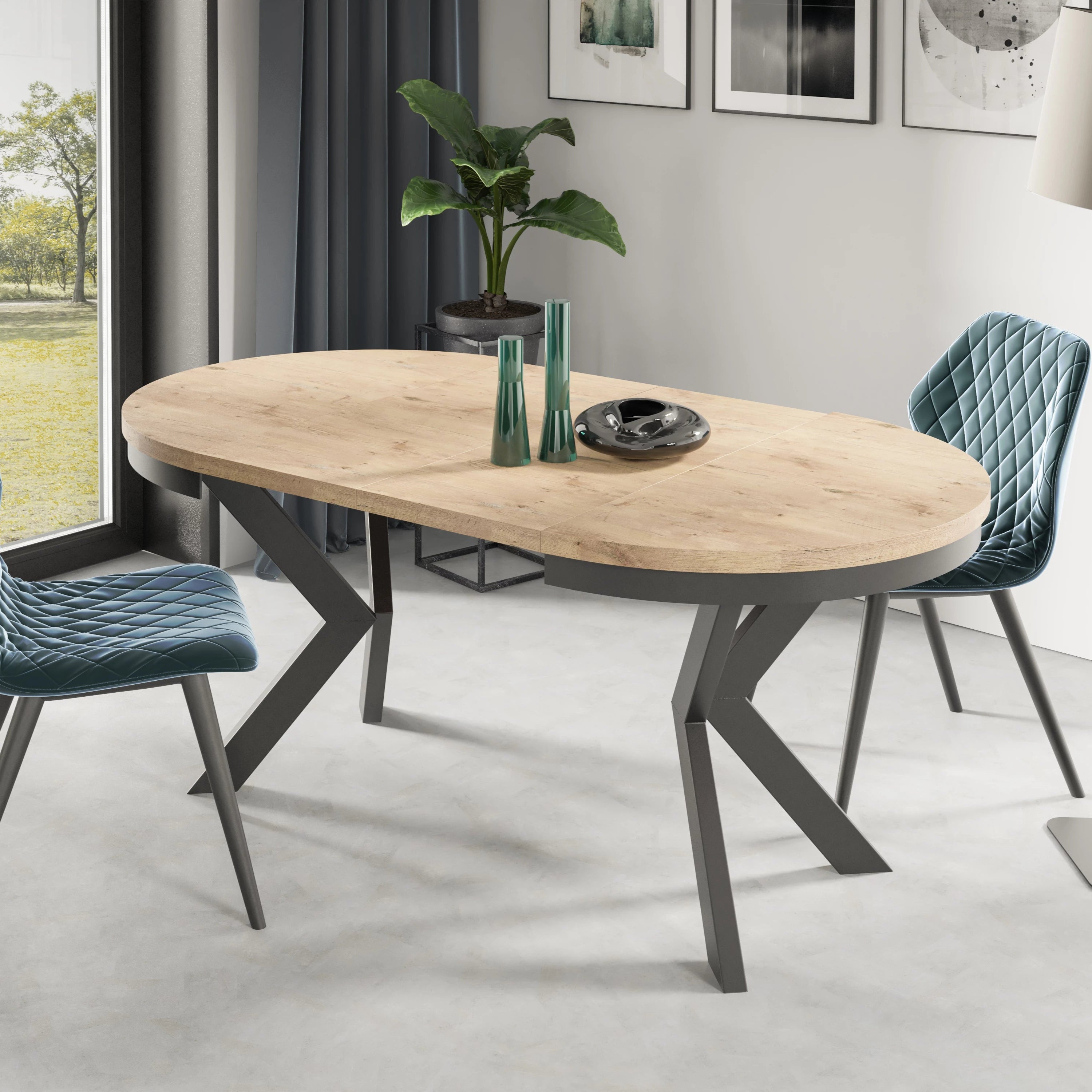 Round Extendable Table Redpak Vita Ø100