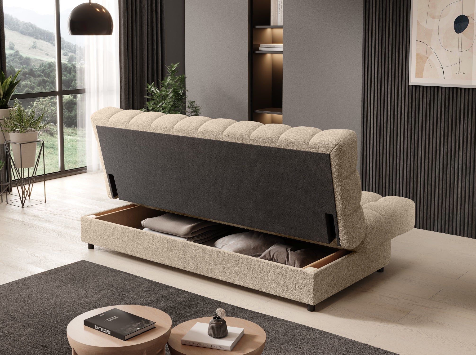 Eltap Clareta Sofa Bed with Storage – 197 x 95 cm