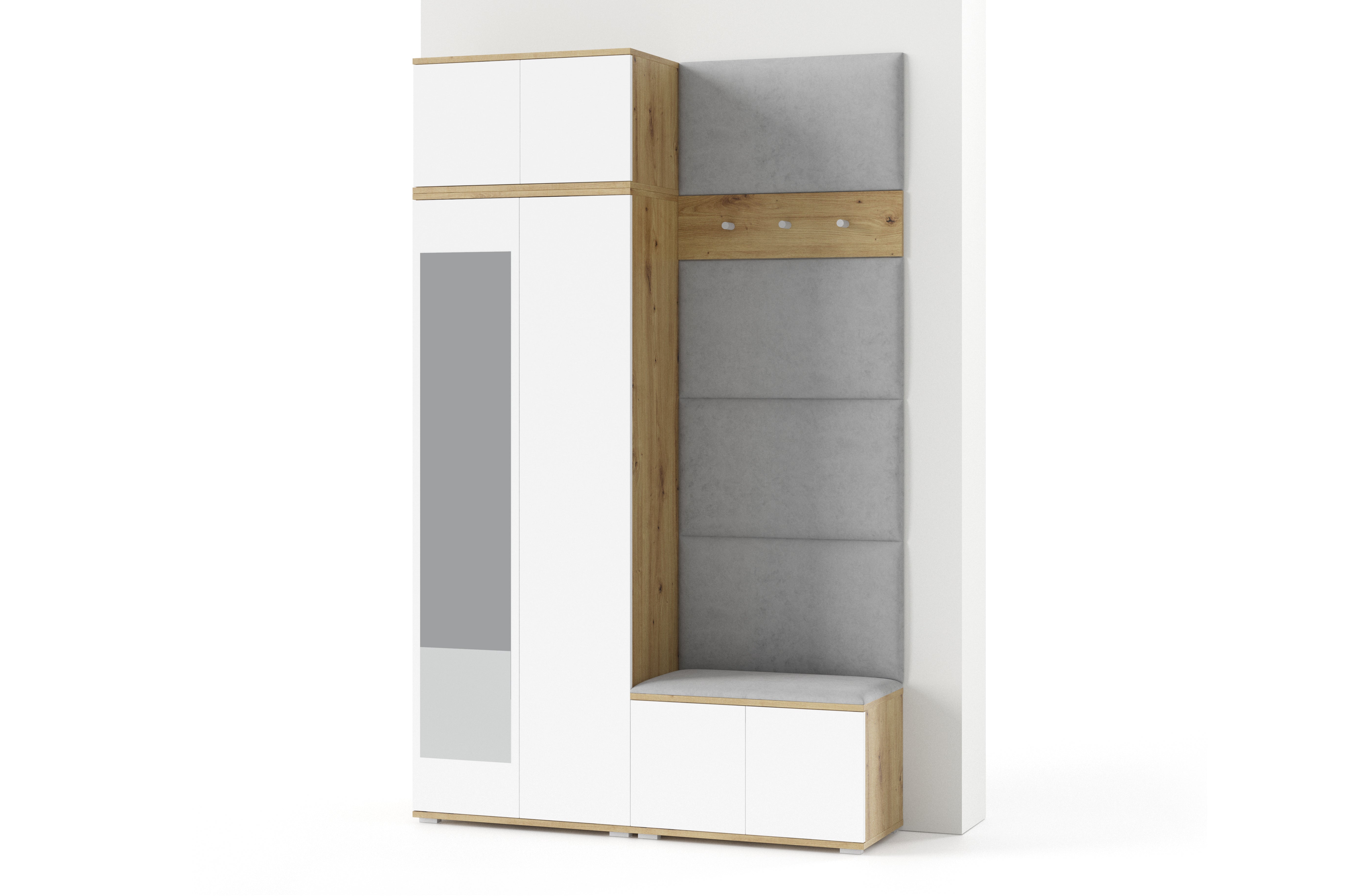PK Sevilla 2 Hallway Wardrobe - Grey