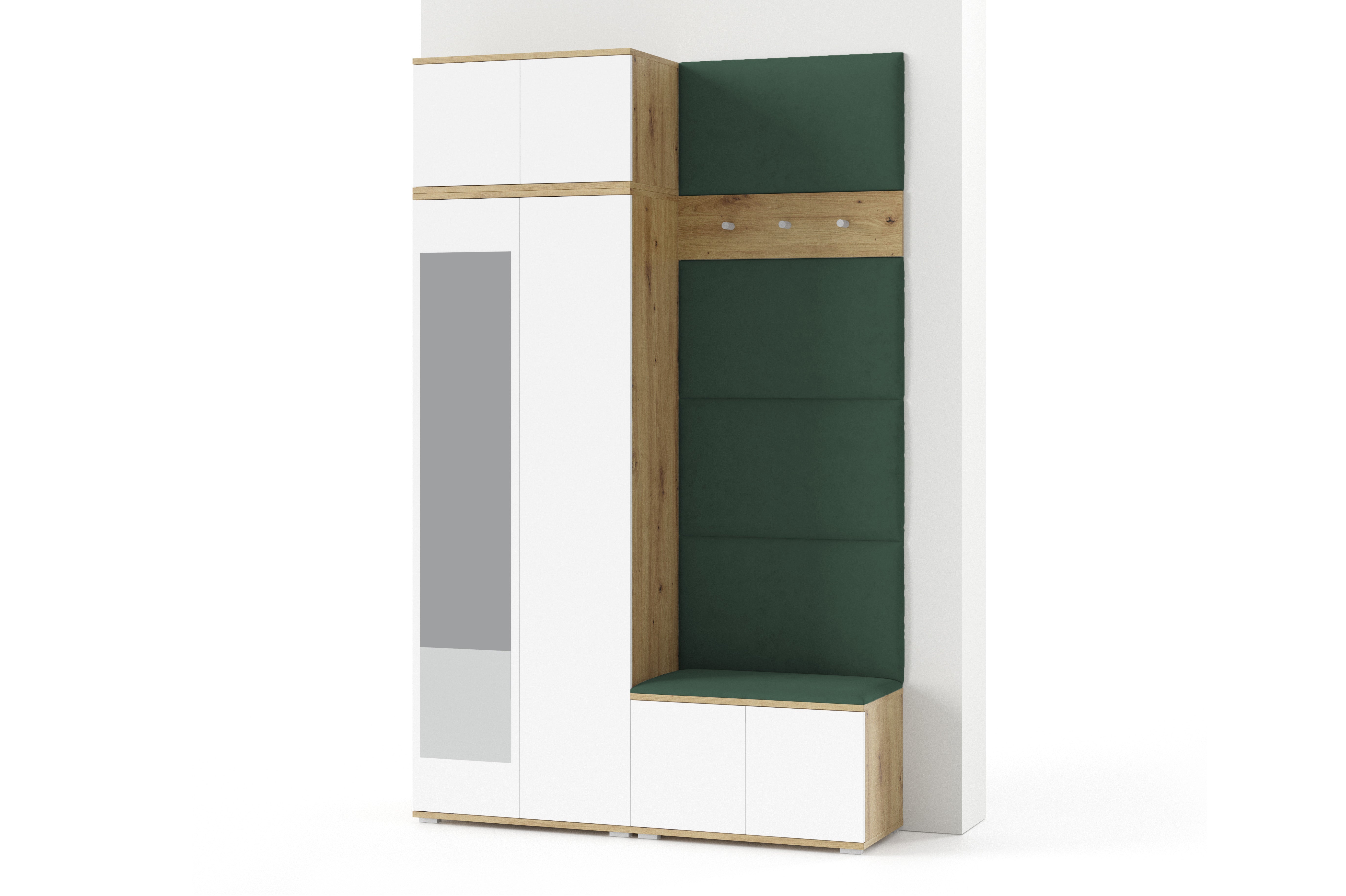 PK Sevilla 2 Hallway Wardrobe - Bottle Green