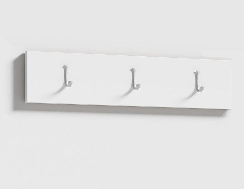 Emi 25 Hallway Bench with Upholstered Back Panel – White