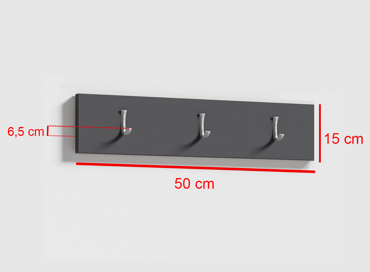 Emi 25 Hallway Bench with Upholstered Back Panel – Graphite