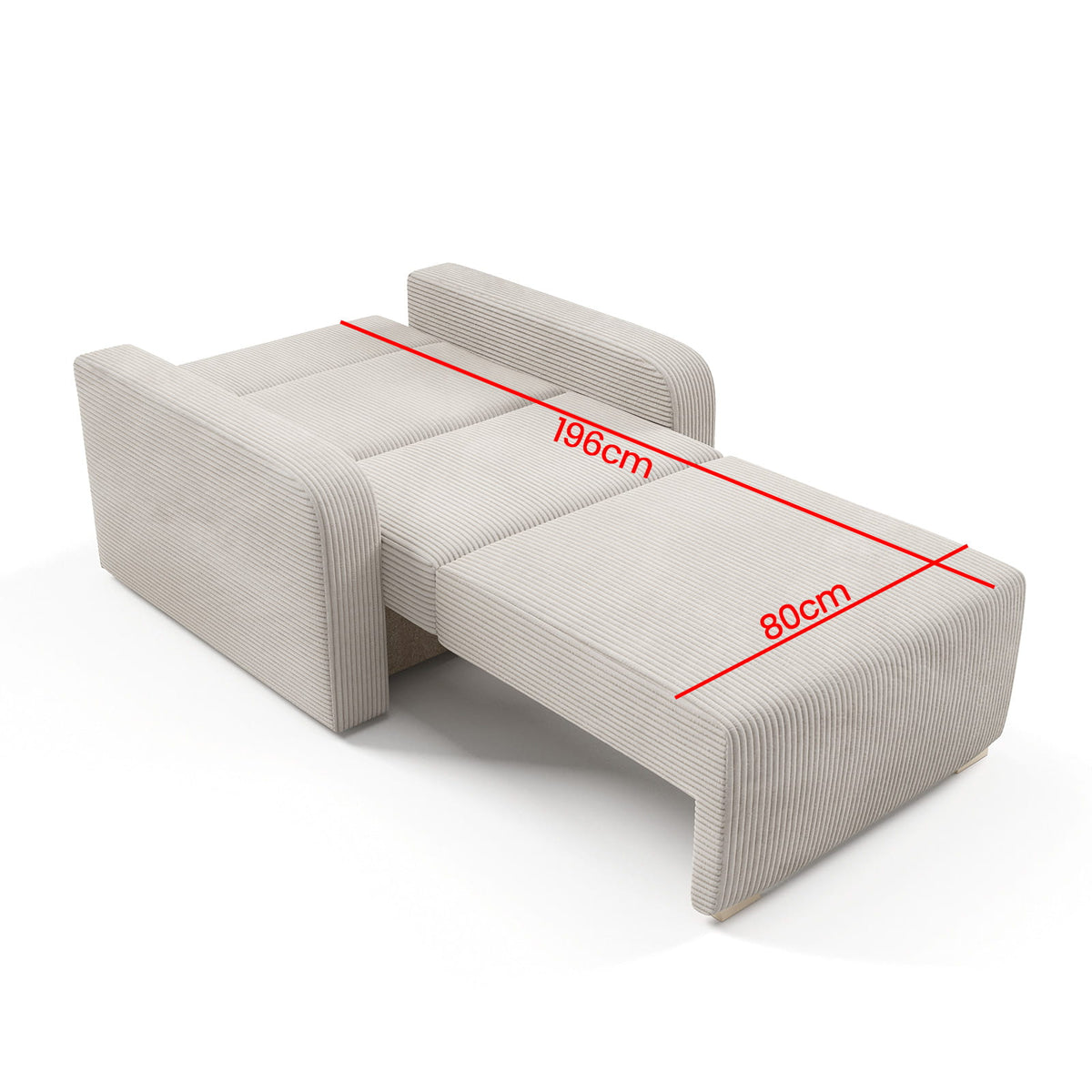 Ness I Chair Bed – Single with Storage-80 cm