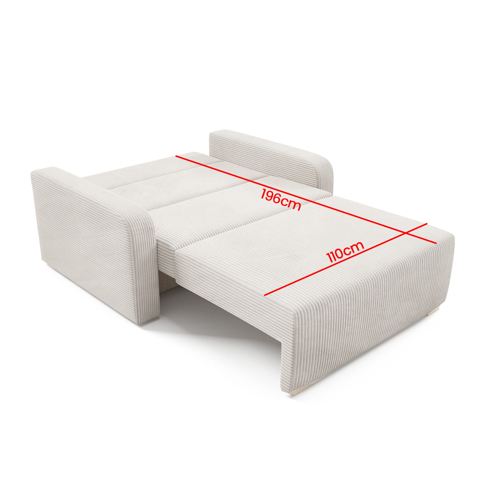 Ness II Sofa Bed – 2-Seater with Storage